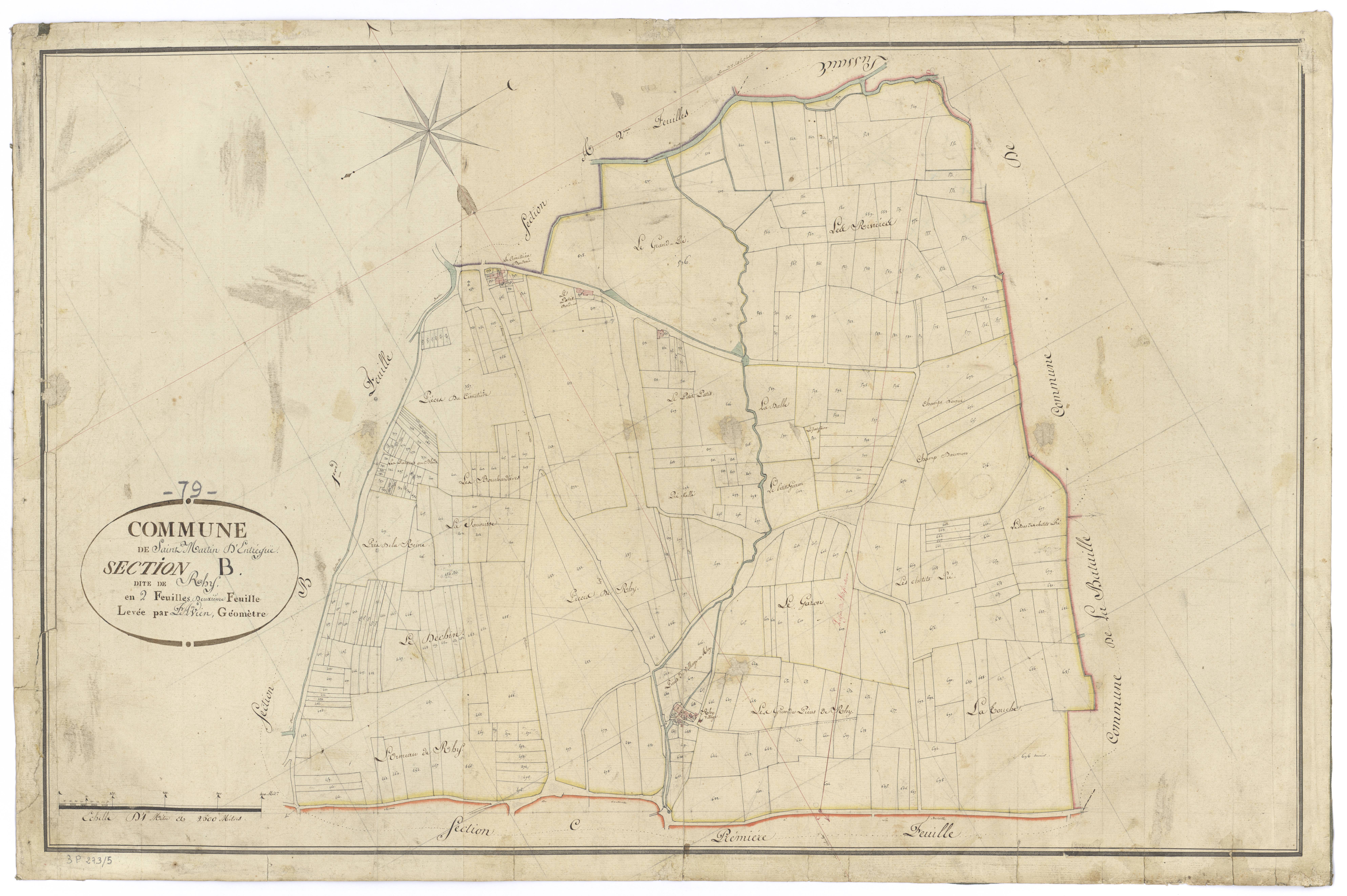 Fontenille-Saint-Martin-d'Entraigues - FRAD079_CADASTRE_NAPOLEONIEN Section B2 dite du Rhy 