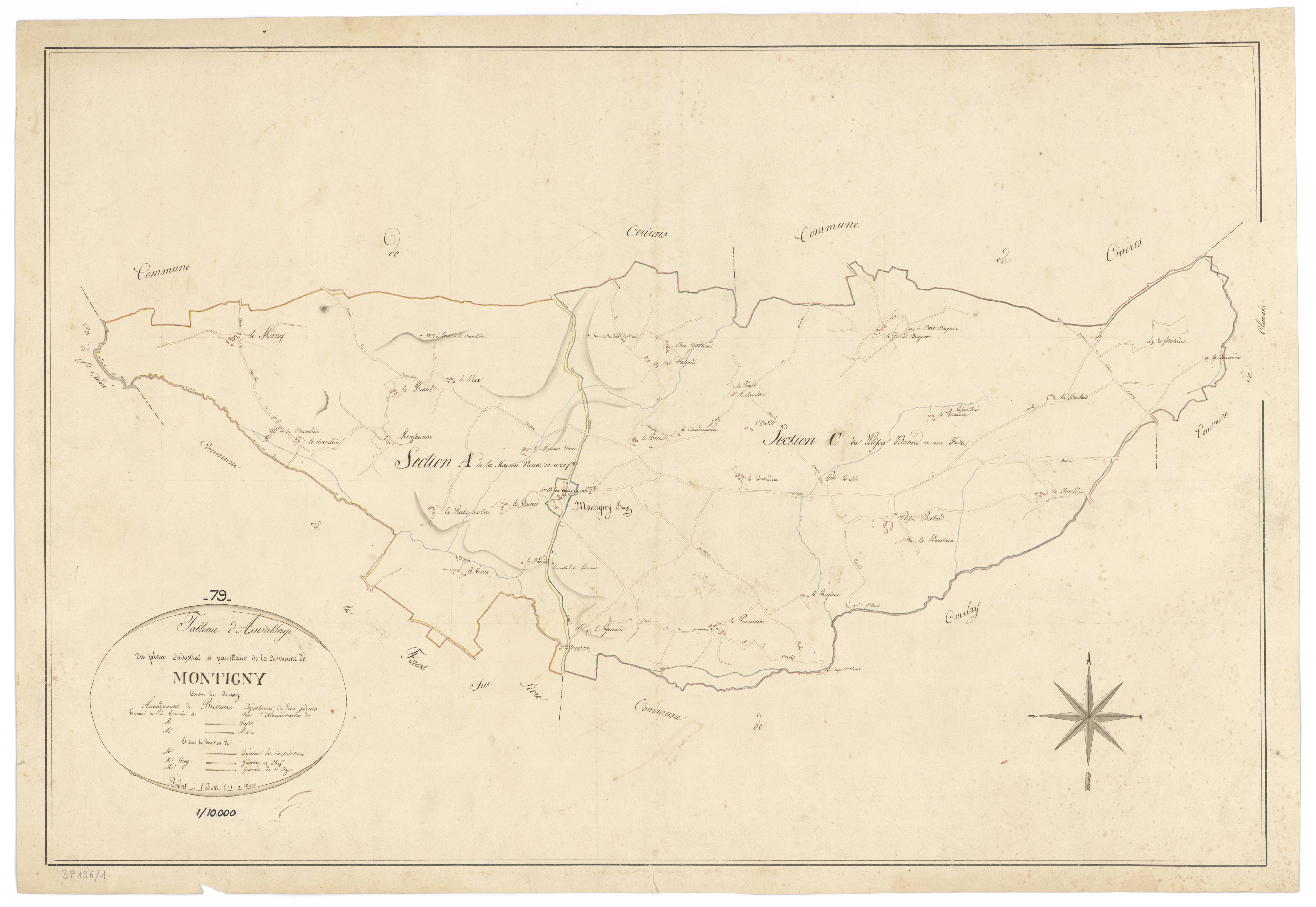 La Forêt-sur-Sèvre - FRAD079_CADASTRE_NAPOLEONIEN Tableau d'assemblage 