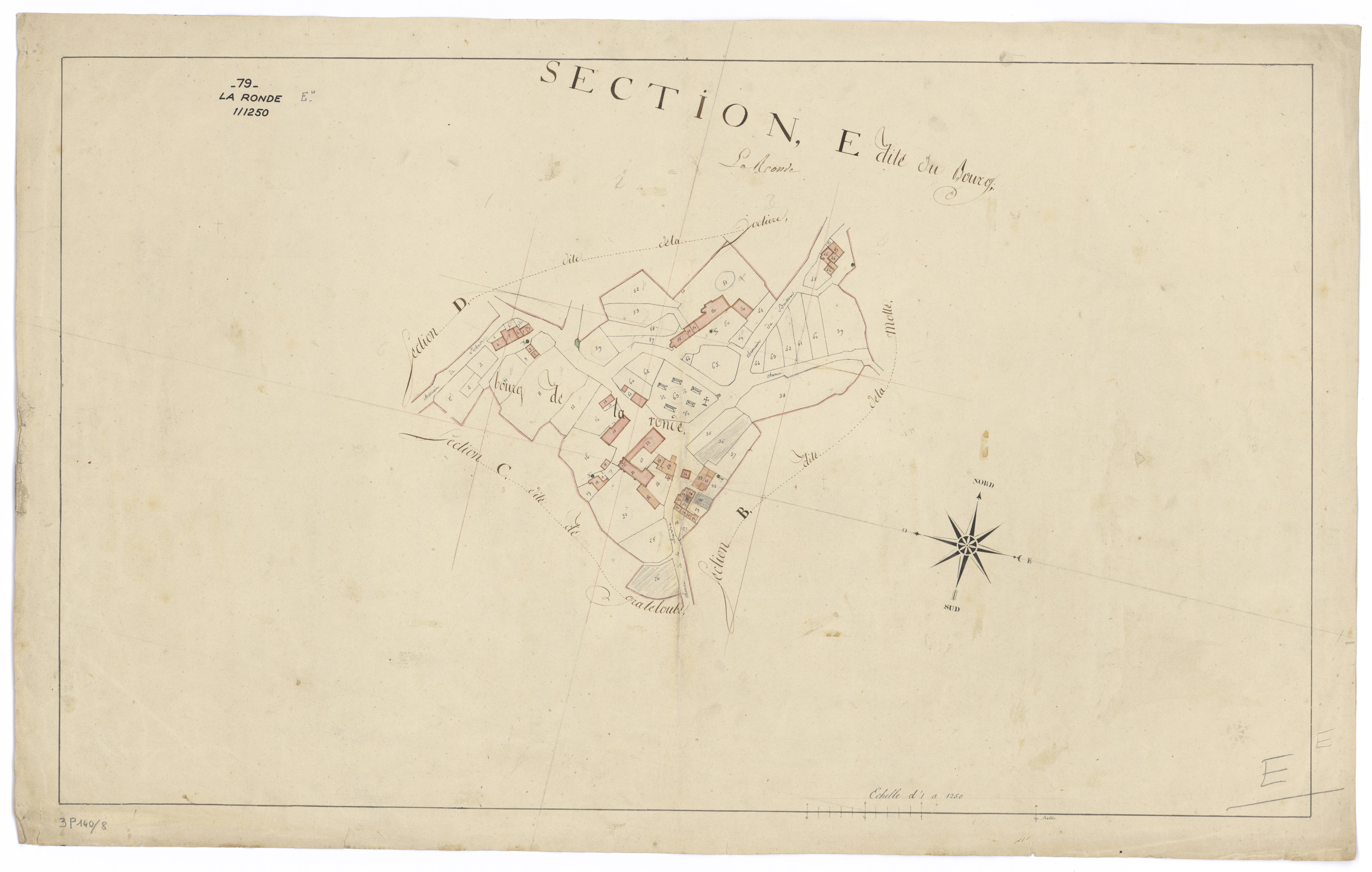La Forêt-sur-Sèvre - FRAD079_CADASTRE_NAPOLEONIEN Section E dite du Bourg 