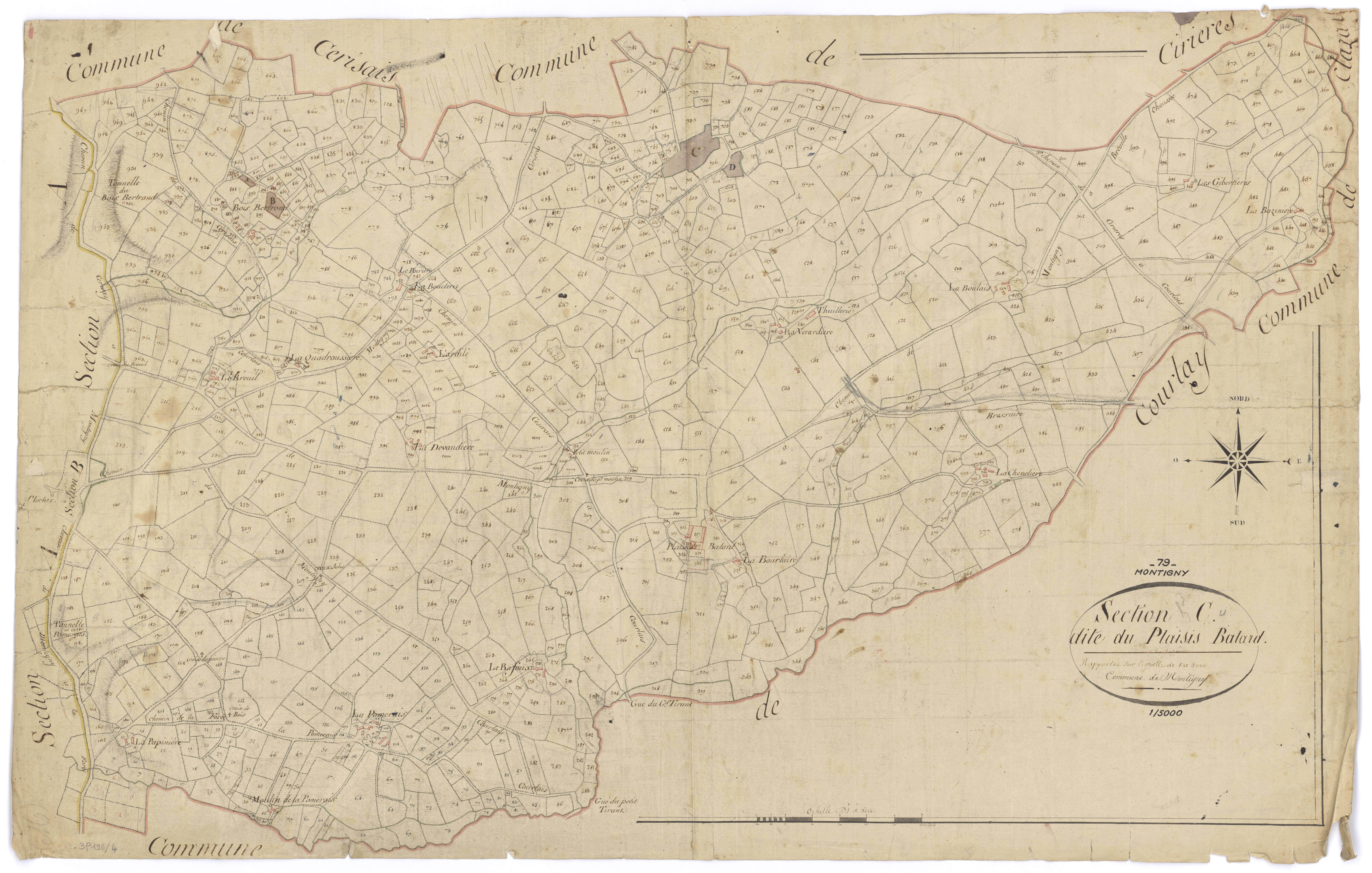 La Forêt-sur-Sèvre - FRAD079_CADASTRE_NAPOLEONIEN Section C dite du Plaisis-Batard 