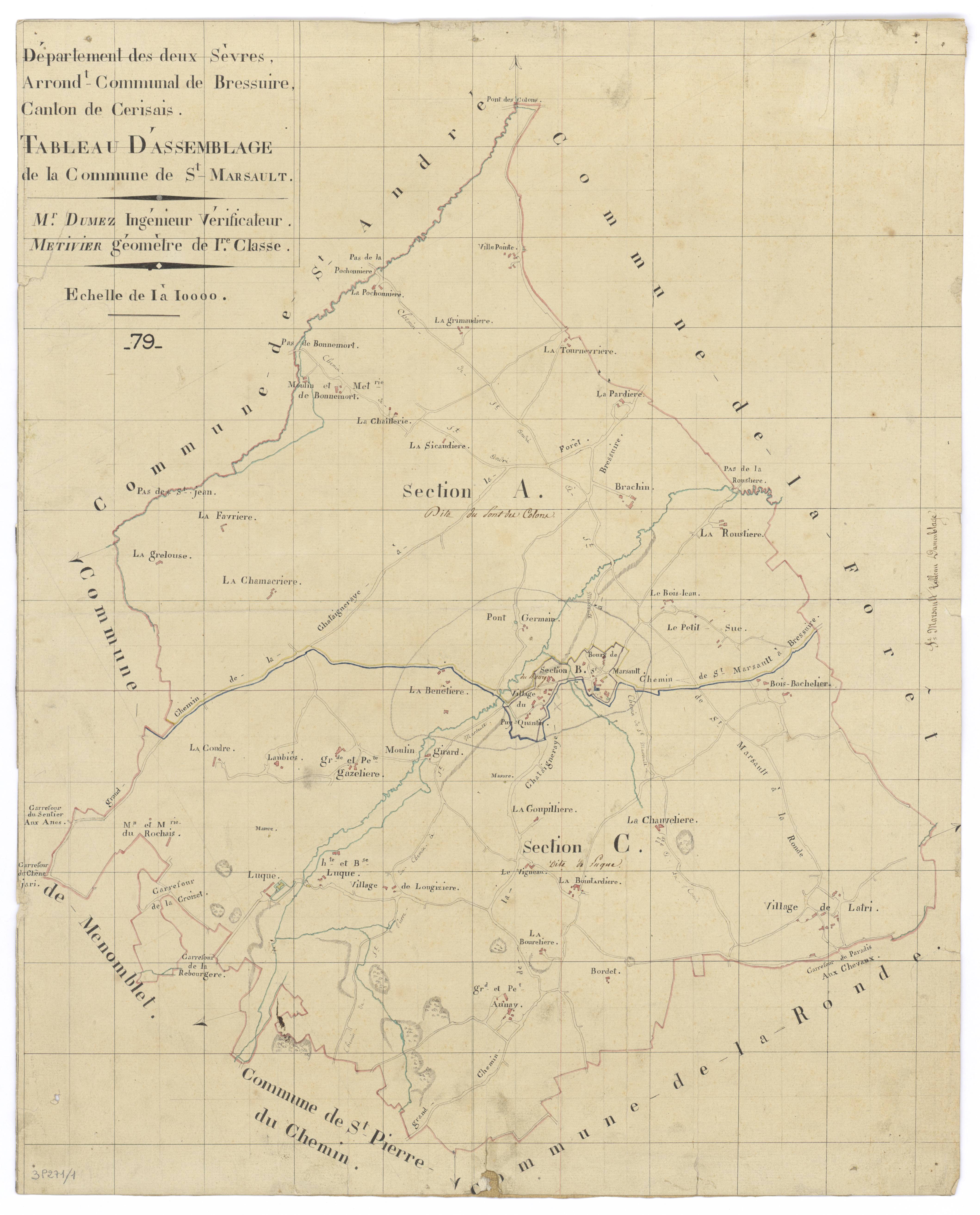 La Forêt-sur-Sèvre - FRAD079_CADASTRE_NAPOLEONIEN Tableau d'assemblage 
