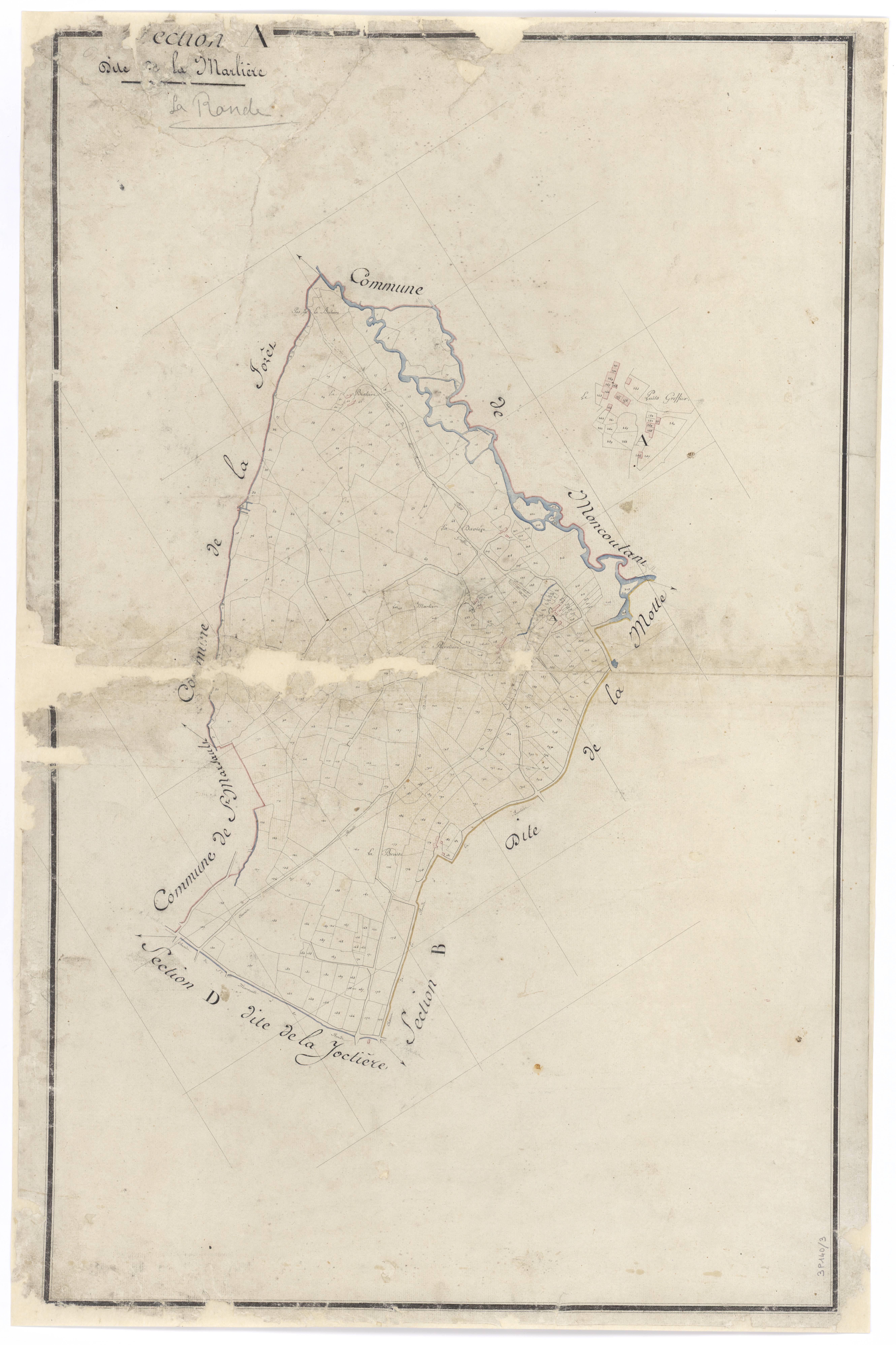 La Forêt-sur-Sèvre - FRAD079_CADASTRE_NAPOLEONIEN Section A1 dite de la Marlière 