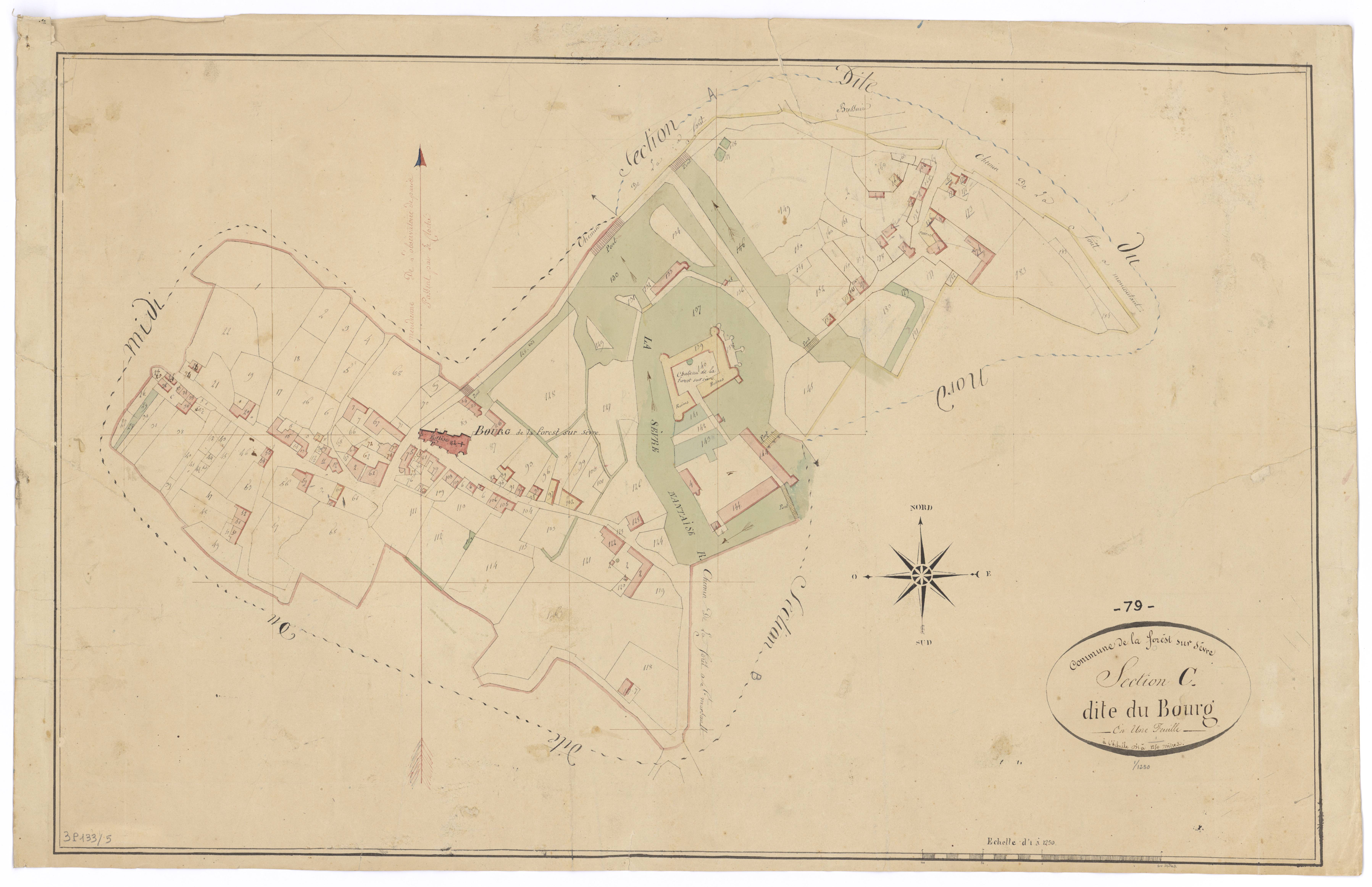 La Forêt-sur-Sèvre - FRAD079_CADASTRE_NAPOLEONIEN Section C dite du Bourg 