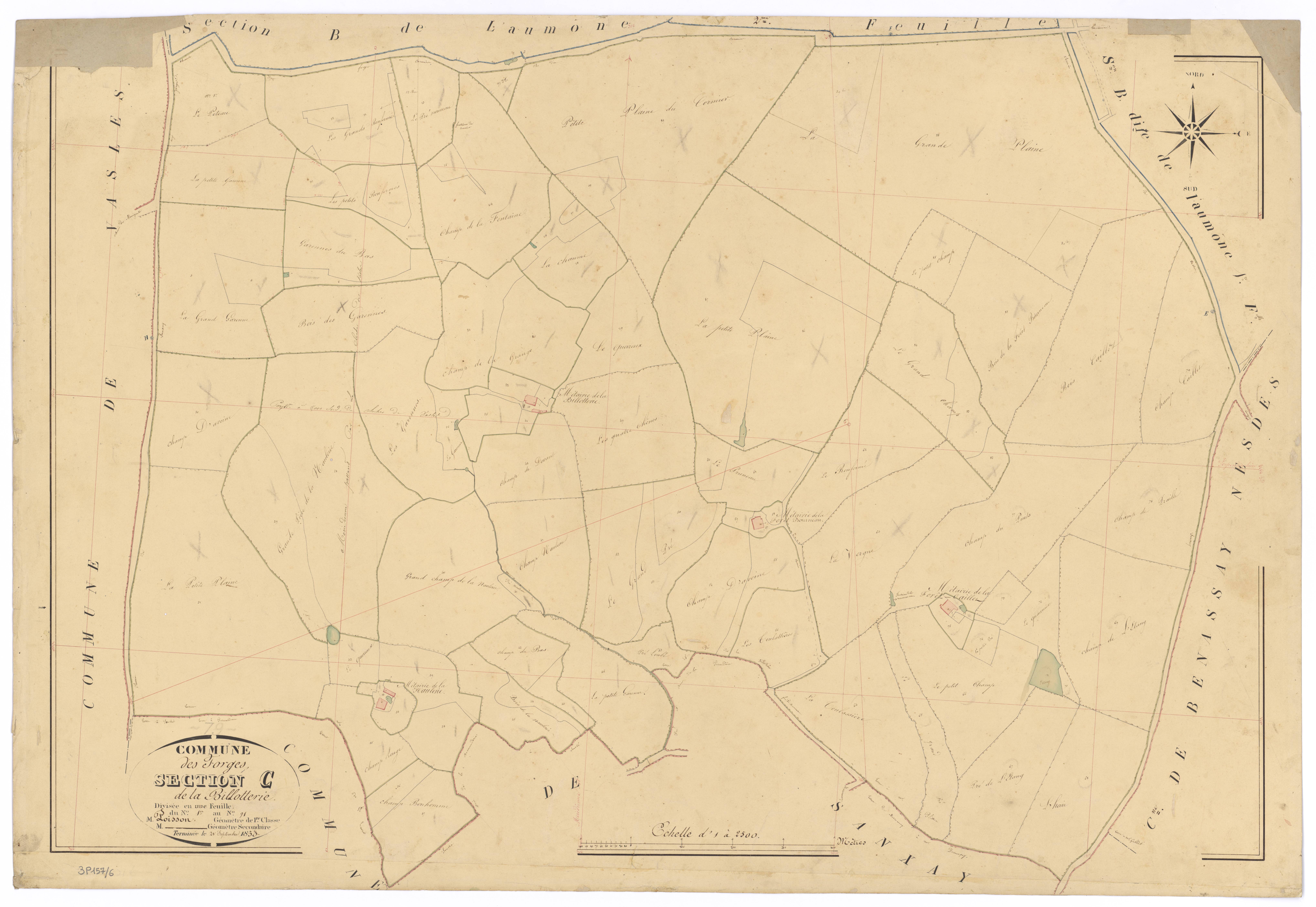 Forges - FRAD079_CADASTRE_NAPOLEONIEN Section C de la Billotterie 