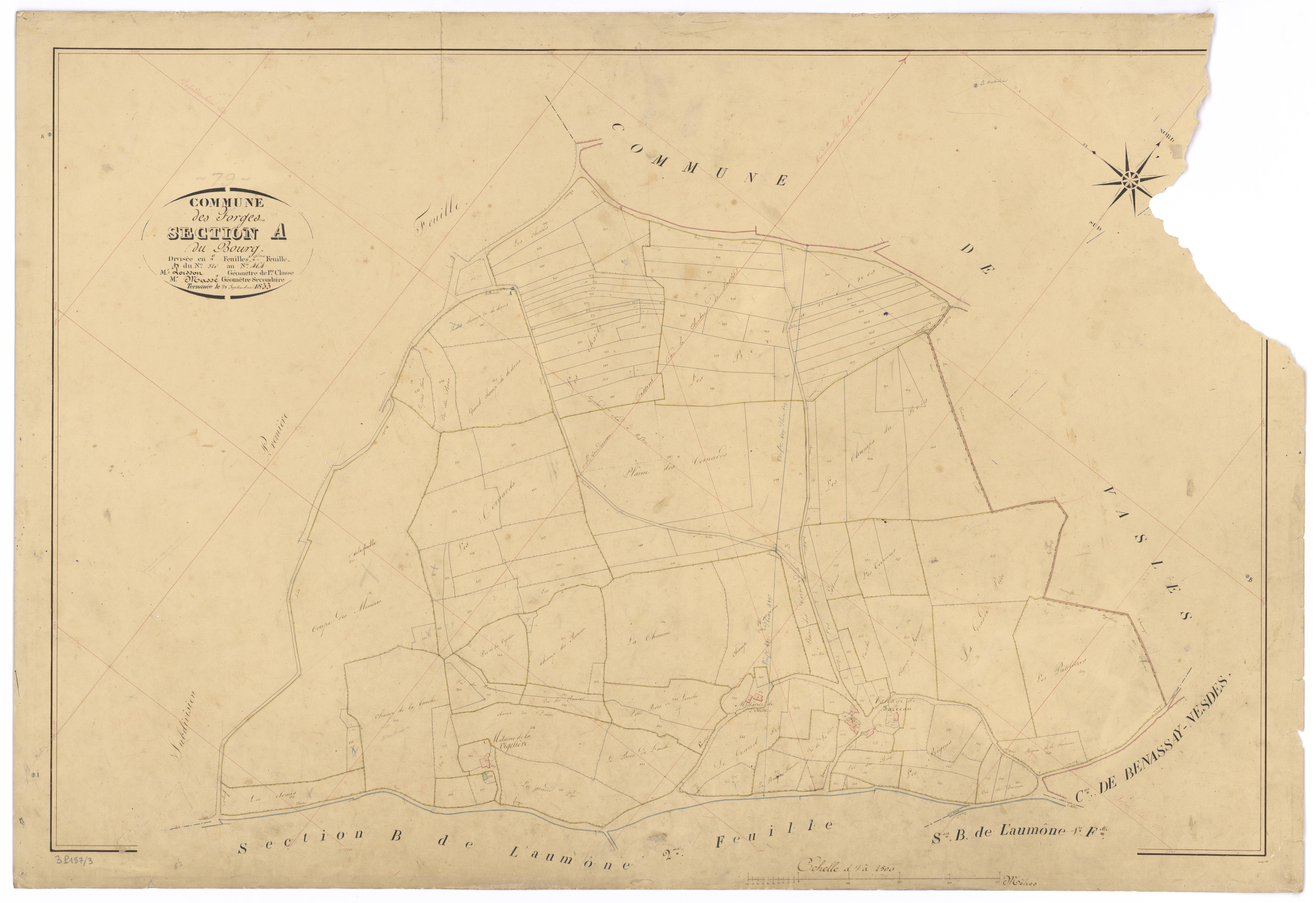 Forges - FRAD079_CADASTRE_NAPOLEONIEN Section A2 du Bourg 