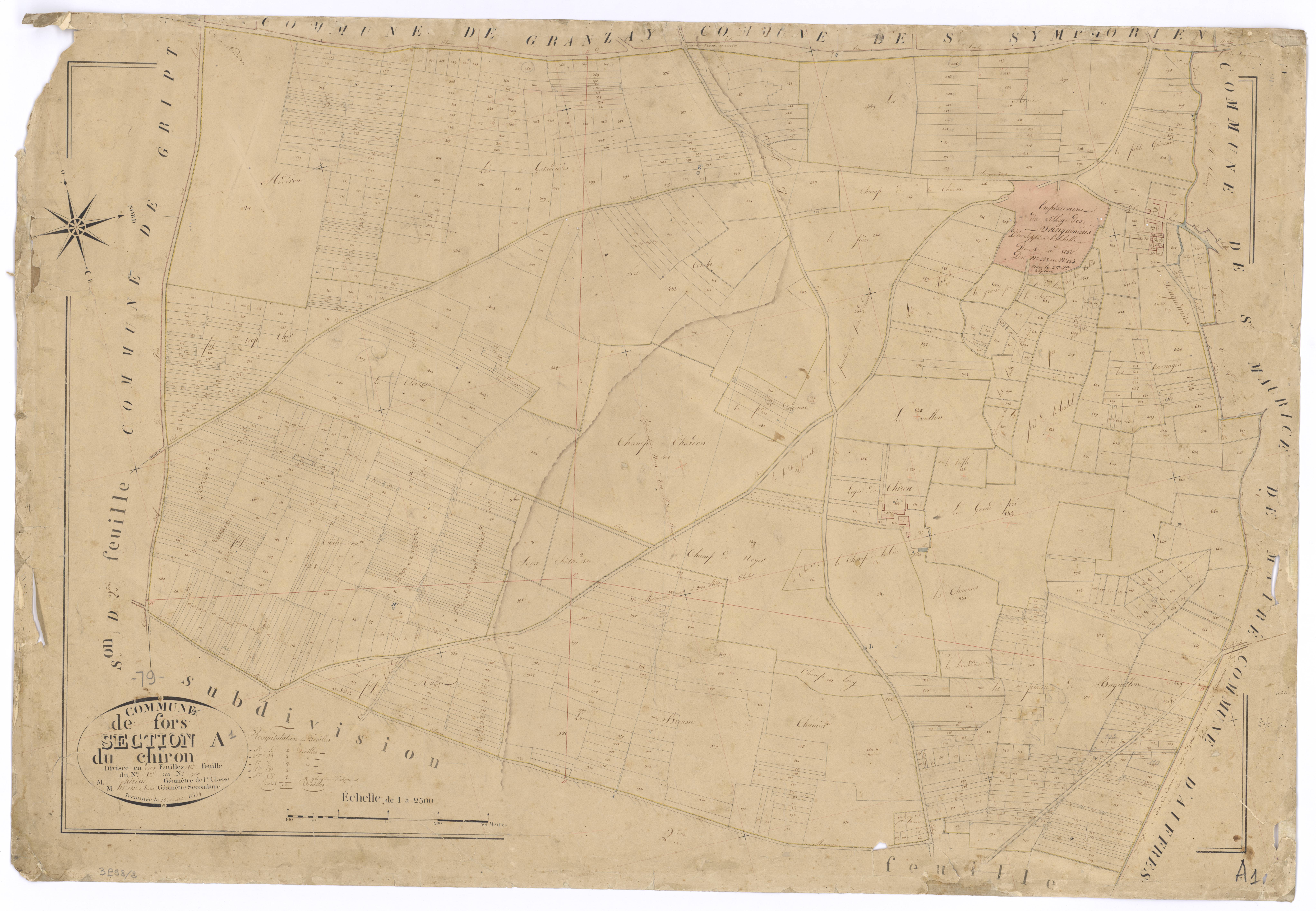 Fors - FRAD079_CADASTRE_NAPOLEONIEN Section A1 dite du Chiron 