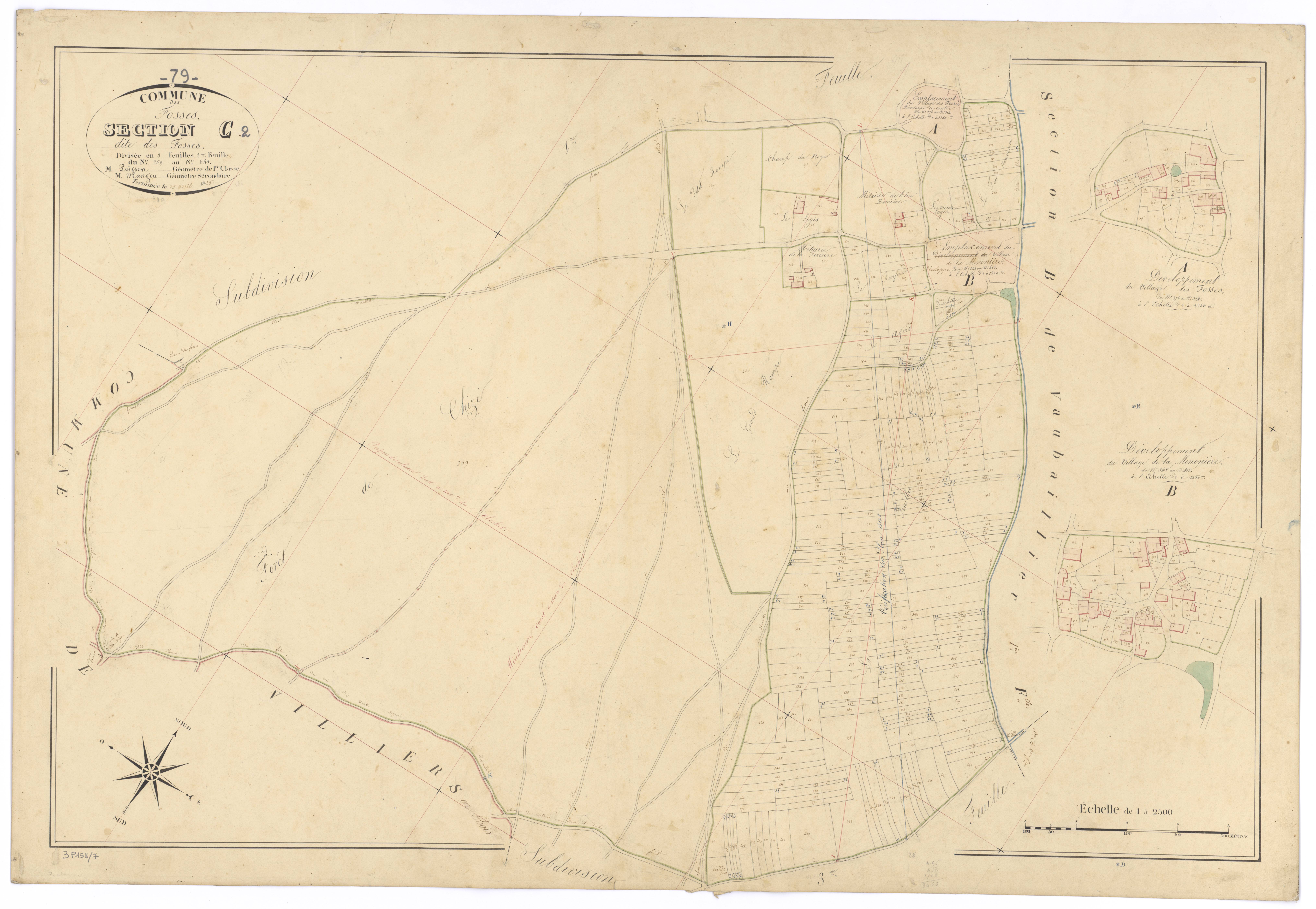 Fosses - FRAD079_CADASTRE_NAPOLEONIEN Section C2 dite des Fosses 
