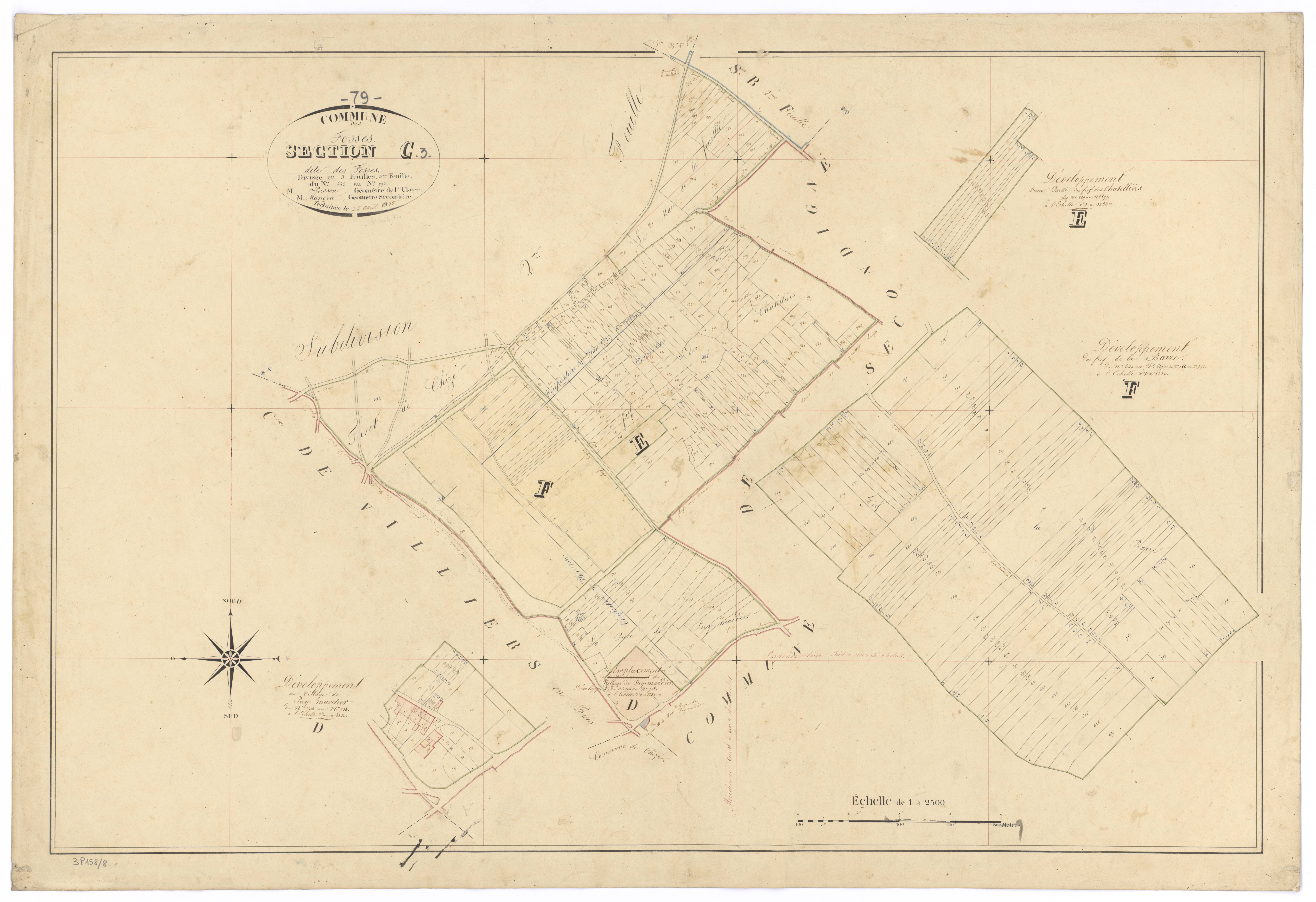 Fosses - FRAD079_CADASTRE_NAPOLEONIEN Section C3 dite des Fosses 