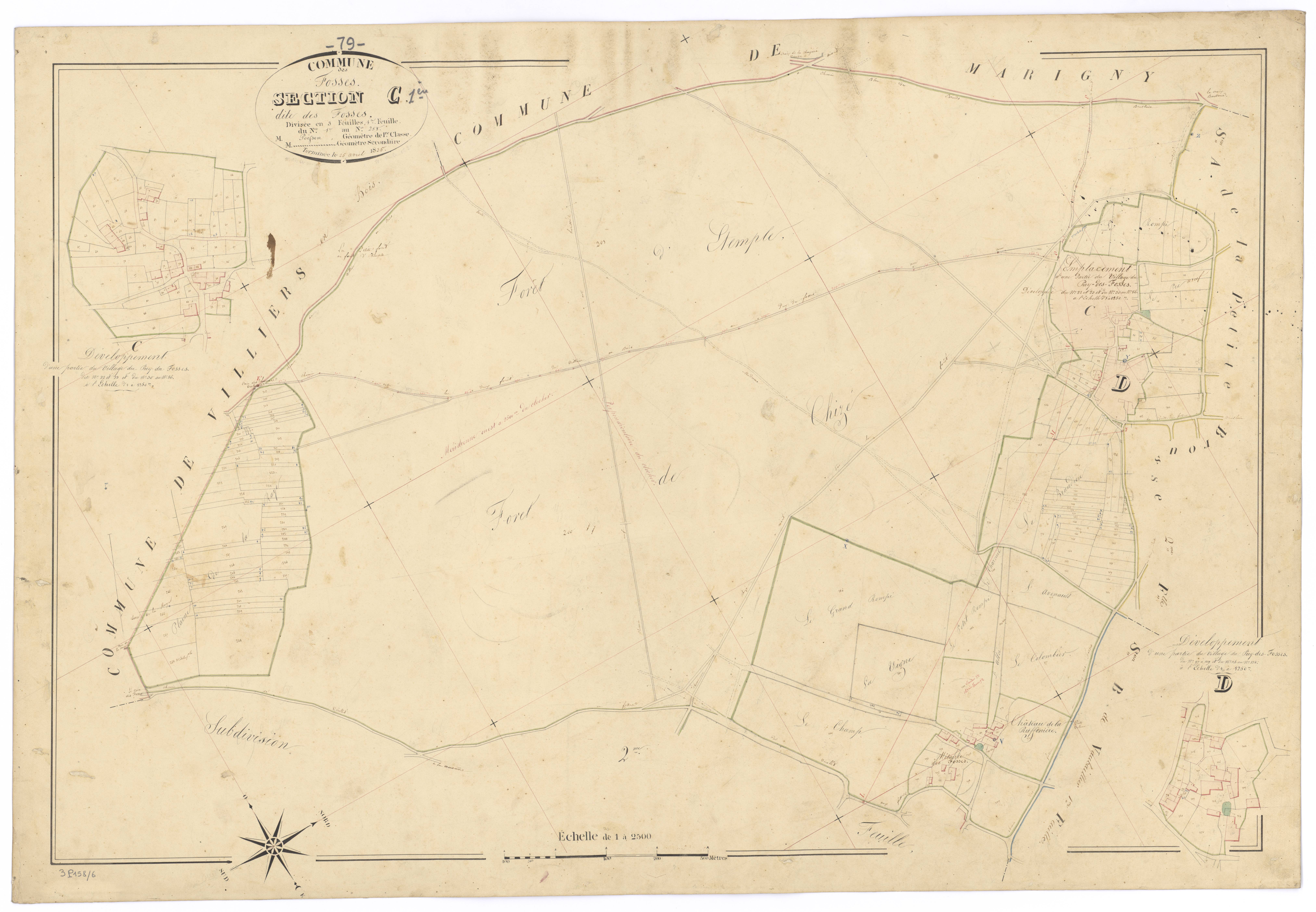 Fosses - FRAD079_CADASTRE_NAPOLEONIEN Section C1 dite des Fosses 