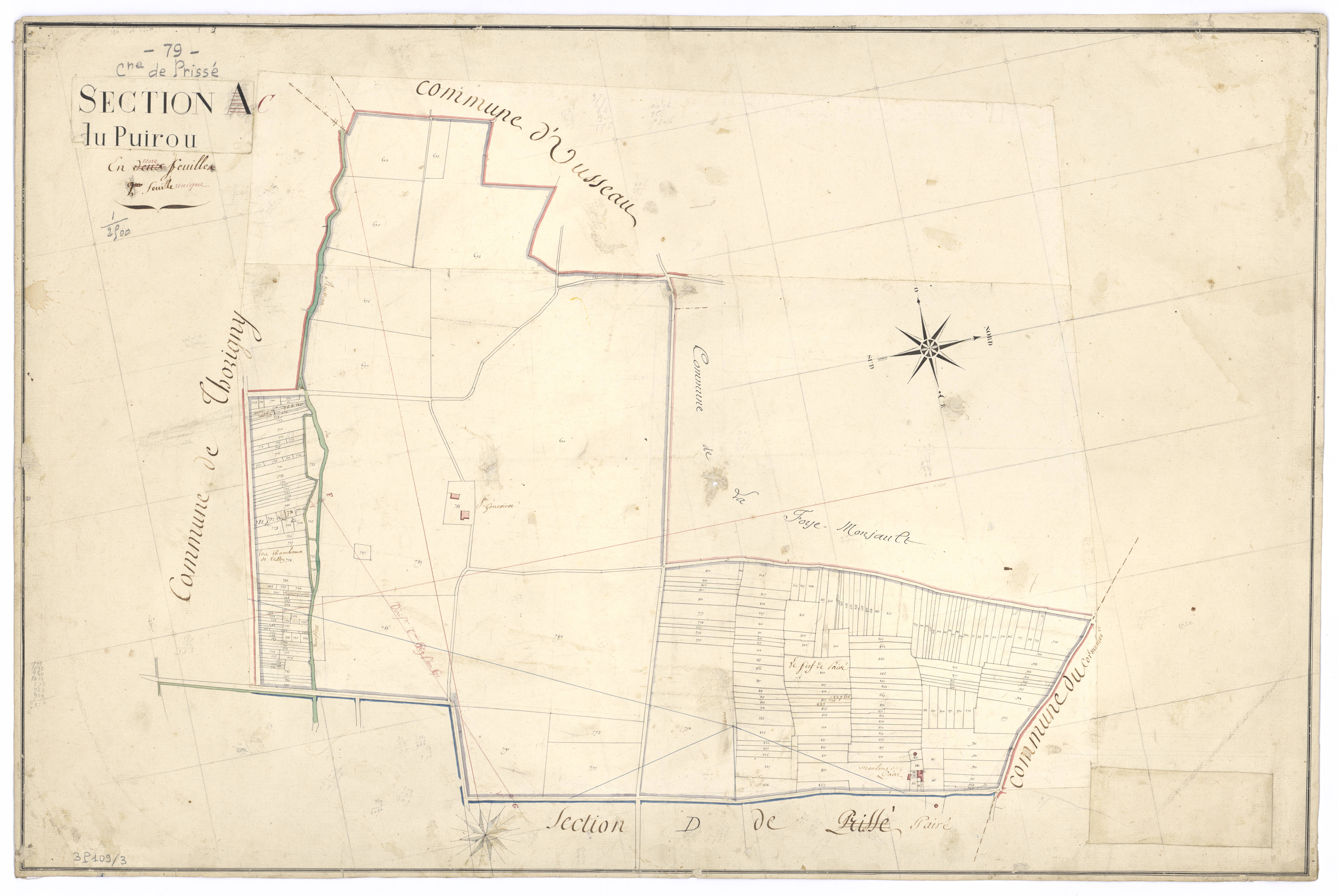 La Foye-Monjault - FRAD079_CADASTRE_NAPOLEONIEN Section C dite du Puirou