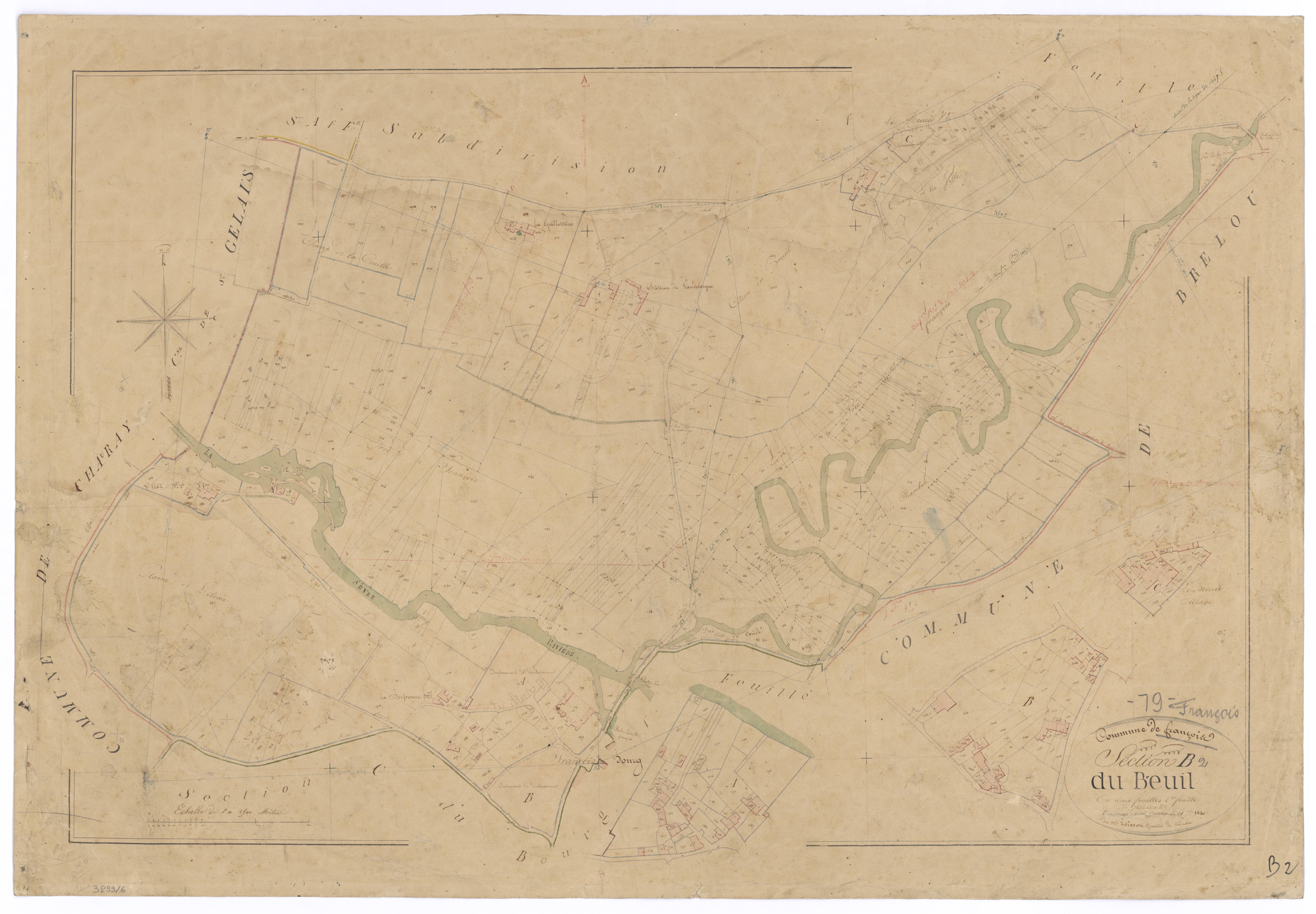 François - FRAD079_CADASTRE_NAPOLEONIEN Section B2 dite du Breuil 