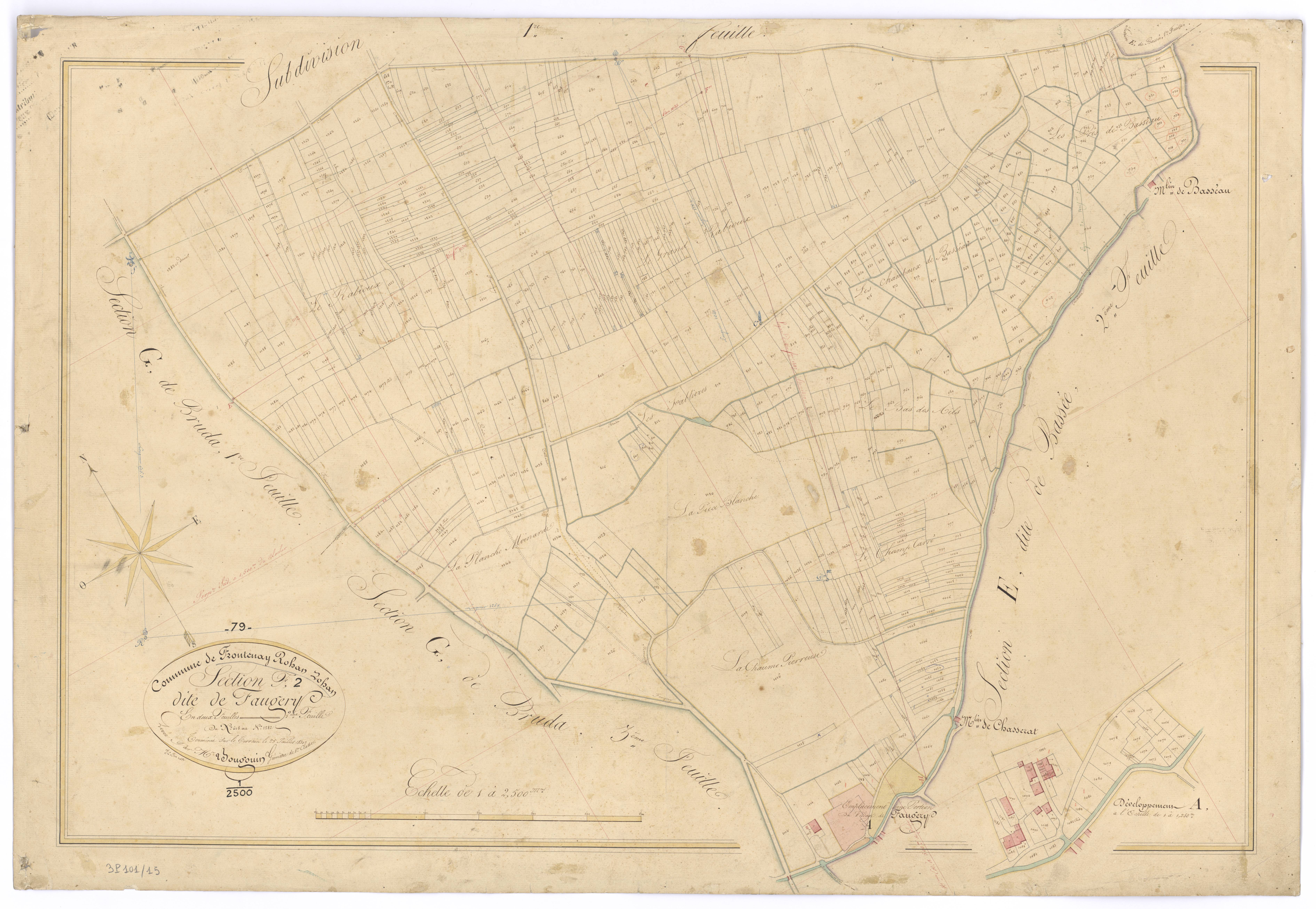 Frontenay-Rohan-Rohan - FRAD079_CADASTRE_NAPOLEONIEN Section F2 dite de Faugery