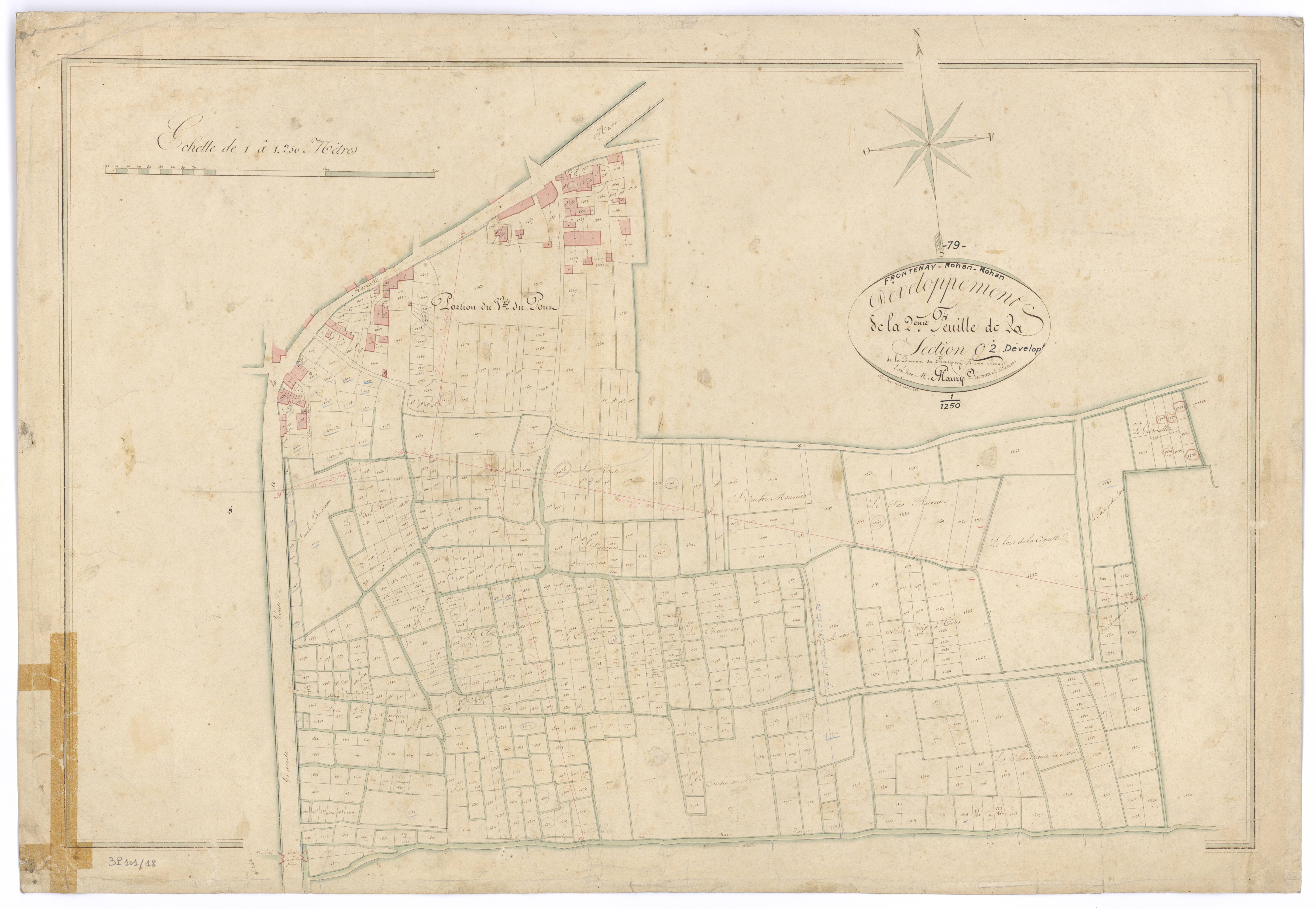 Frontenay-Rohan-Rohan - FRAD079_CADASTRE_NAPOLEONIEN Developpement de section G2