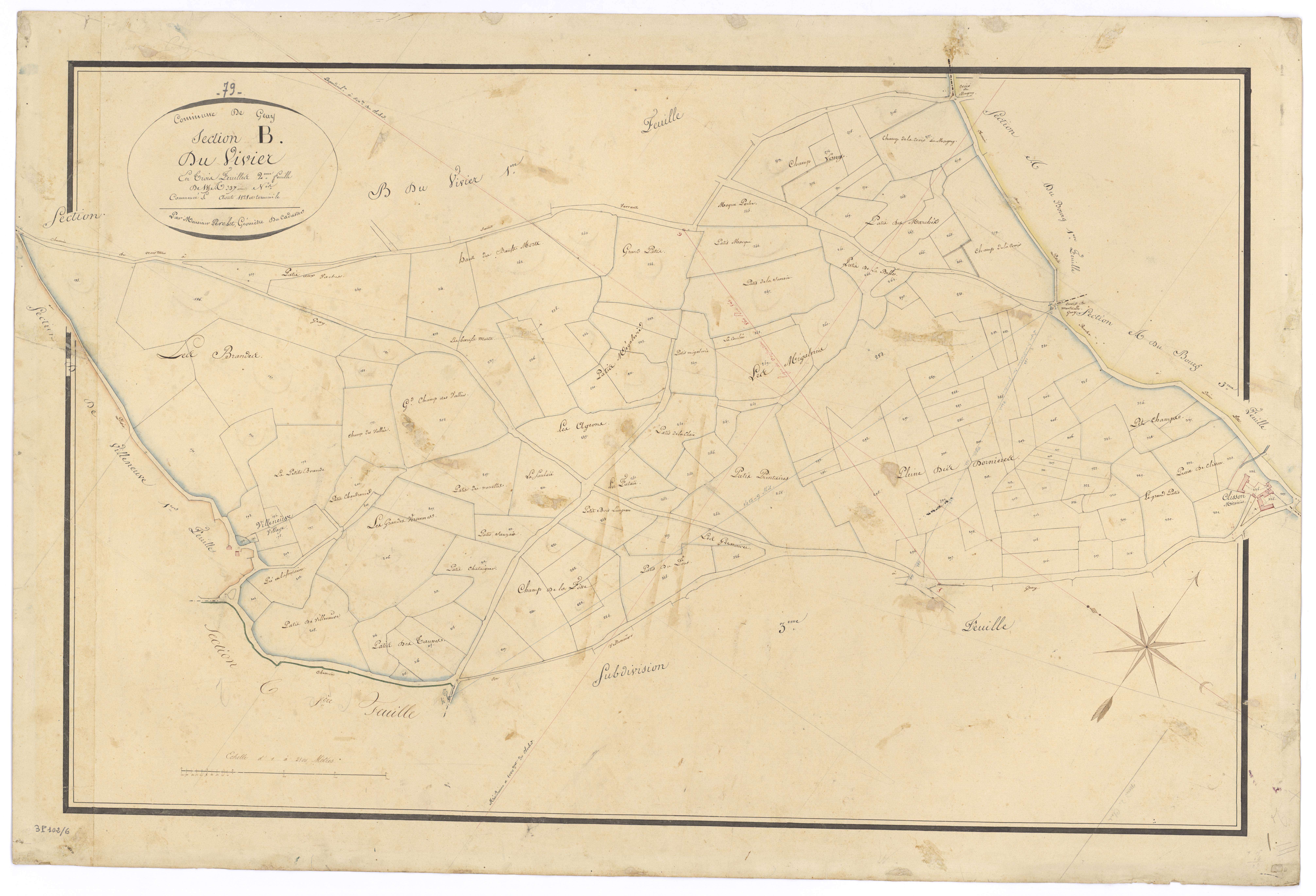 Geay - FRAD079_CADASTRE_NAPOLEONIEN Section B2 dite du Vivier 