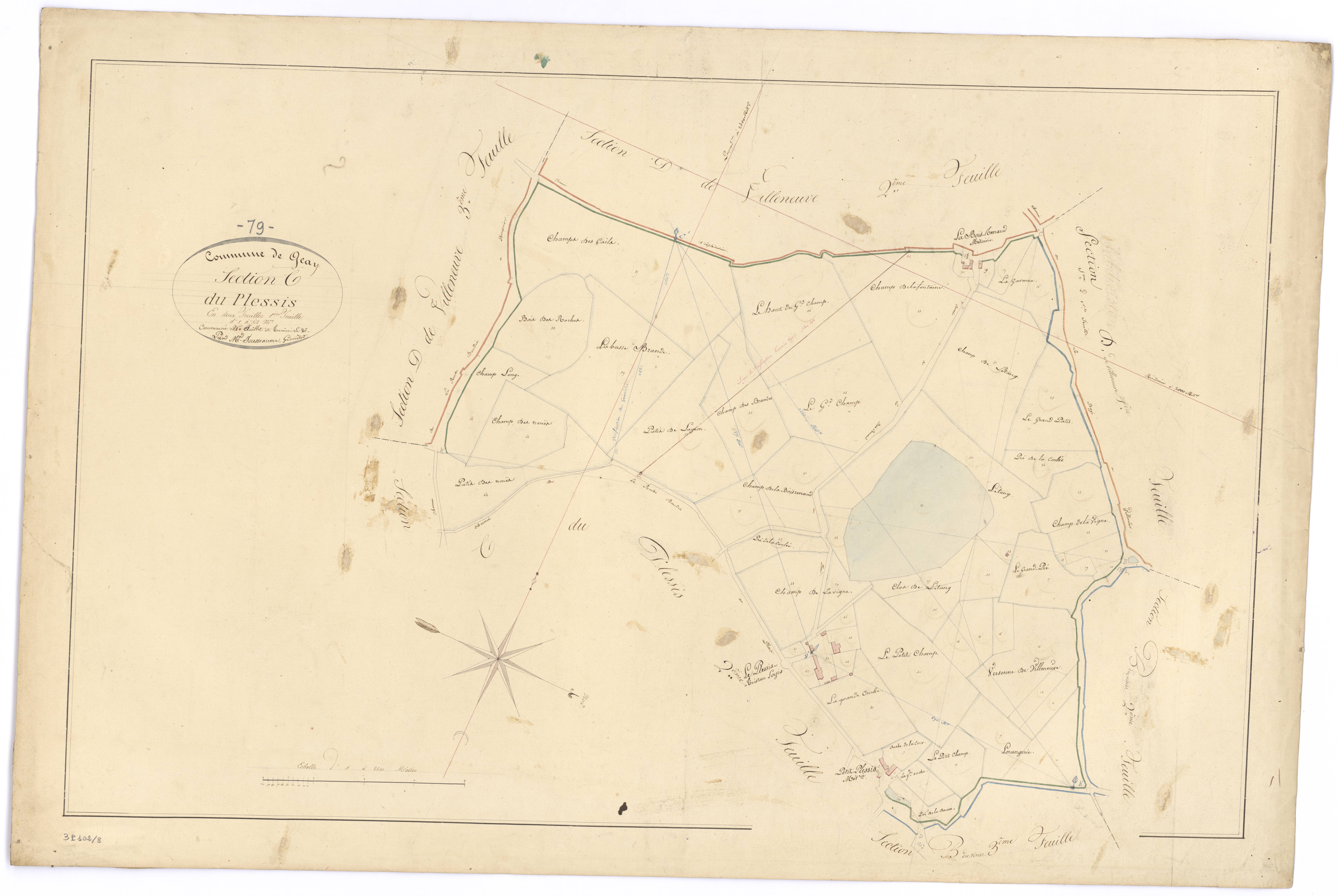 Geay - FRAD079_CADASTRE_NAPOLEONIEN Section C1 dite du Plessis