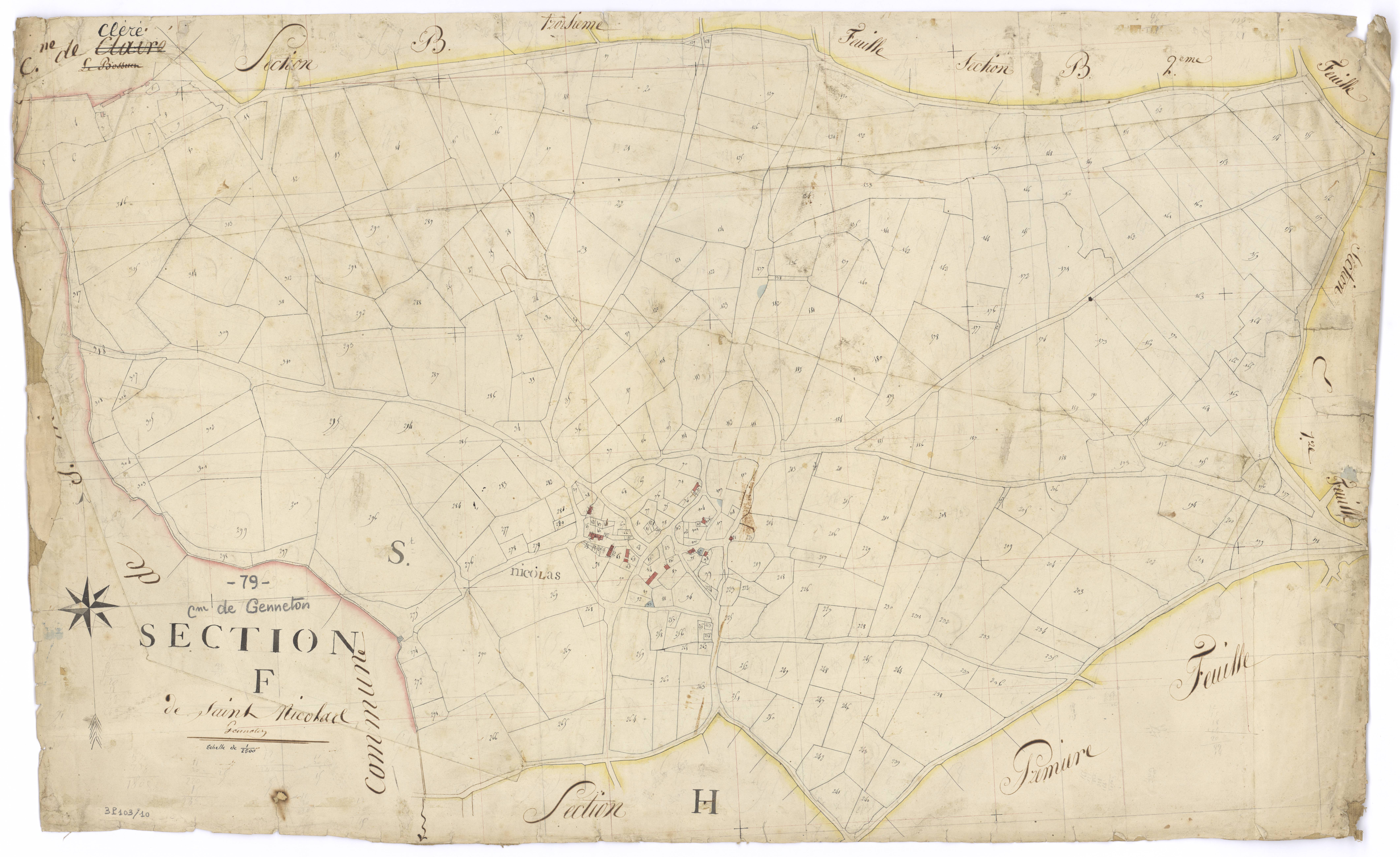 Genneton - FRAD079_CADASTRE_NAPOLEONIEN Section F dite de Saint-Nicolas