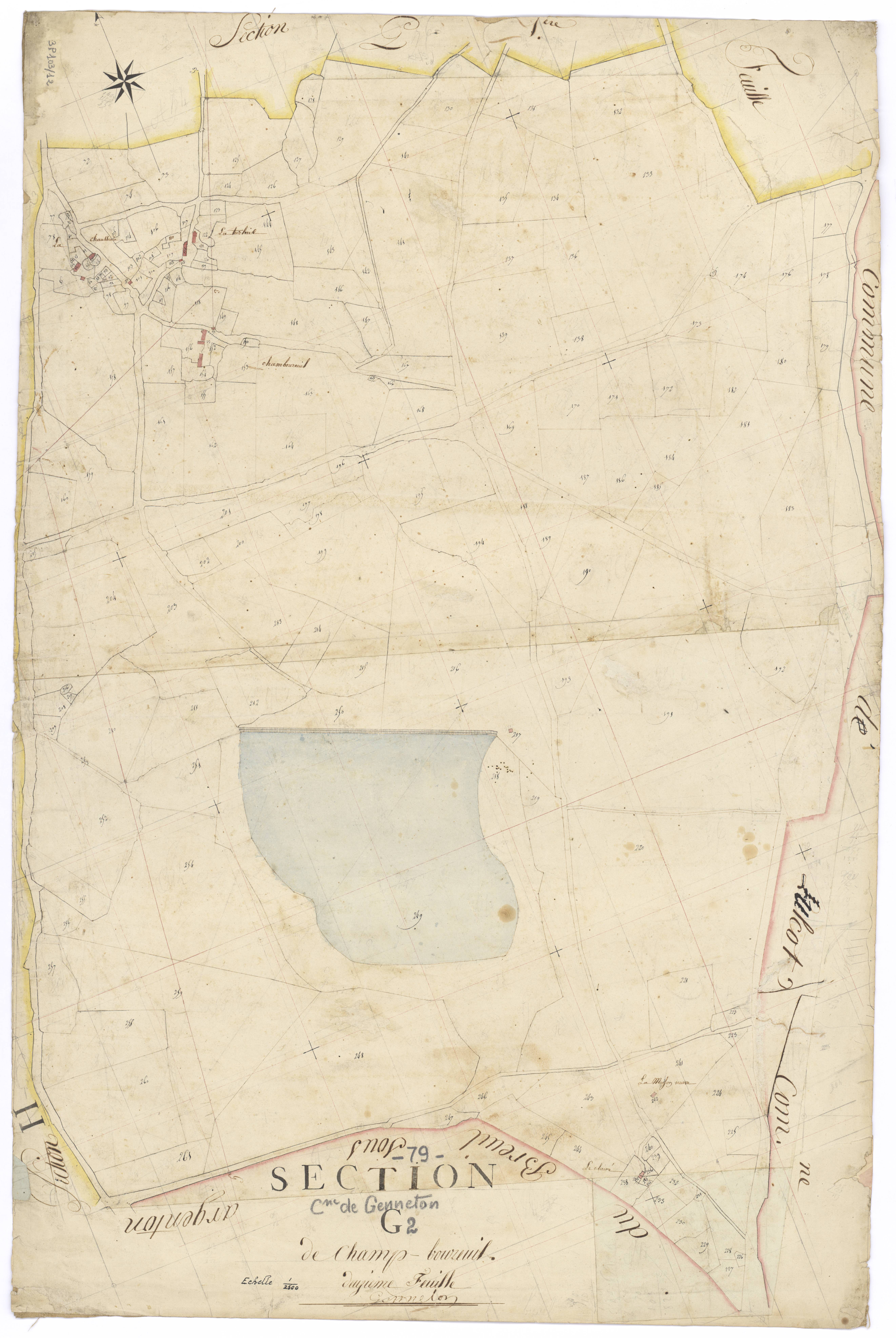 Genneton - FRAD079_CADASTRE_NAPOLEONIEN Section G2 dite de Champ-Boureuil