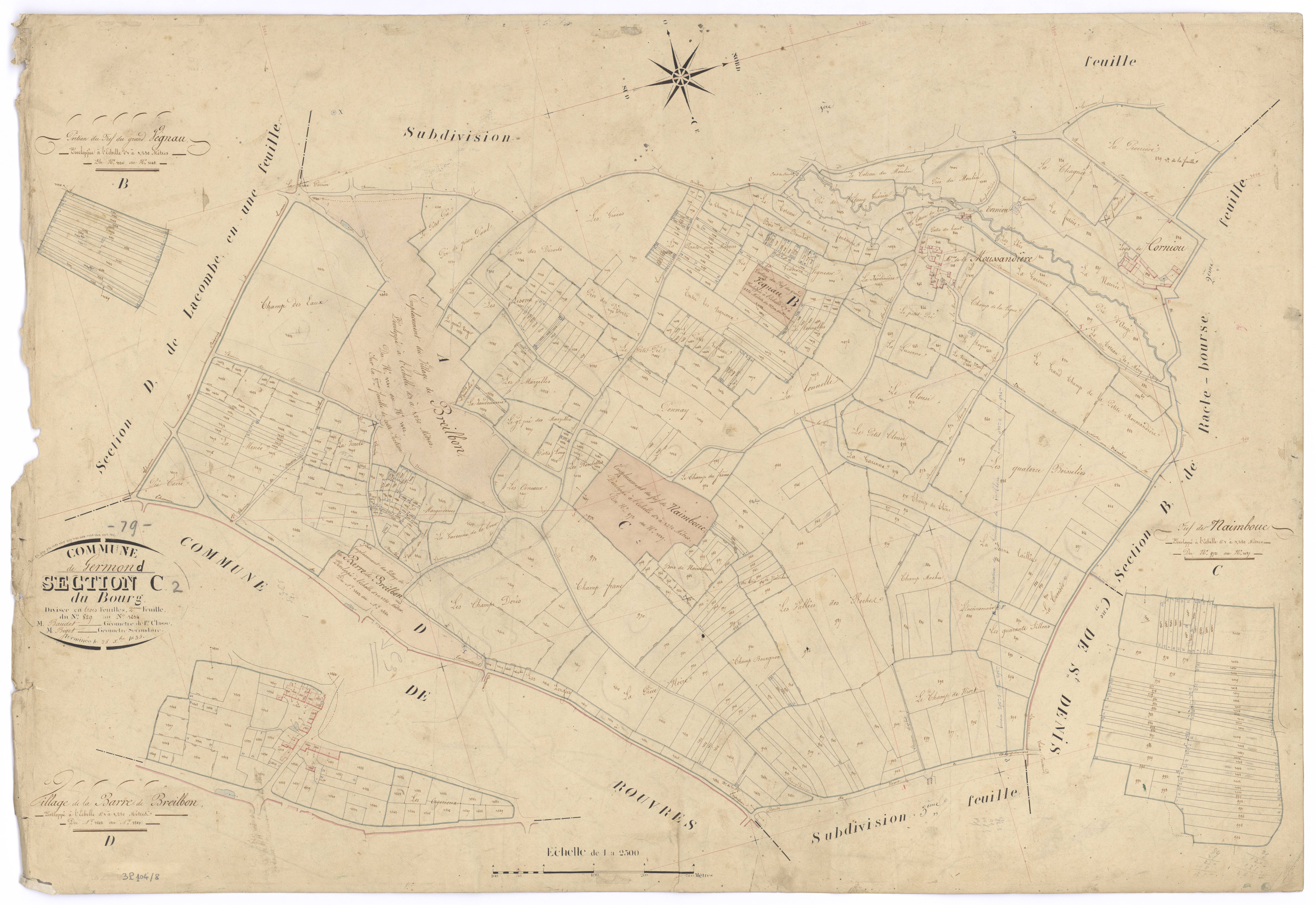 Germond-Rouvre - FRAD079_CADASTRE_NAPOLEONIEN Section C2 dite du Bourg 