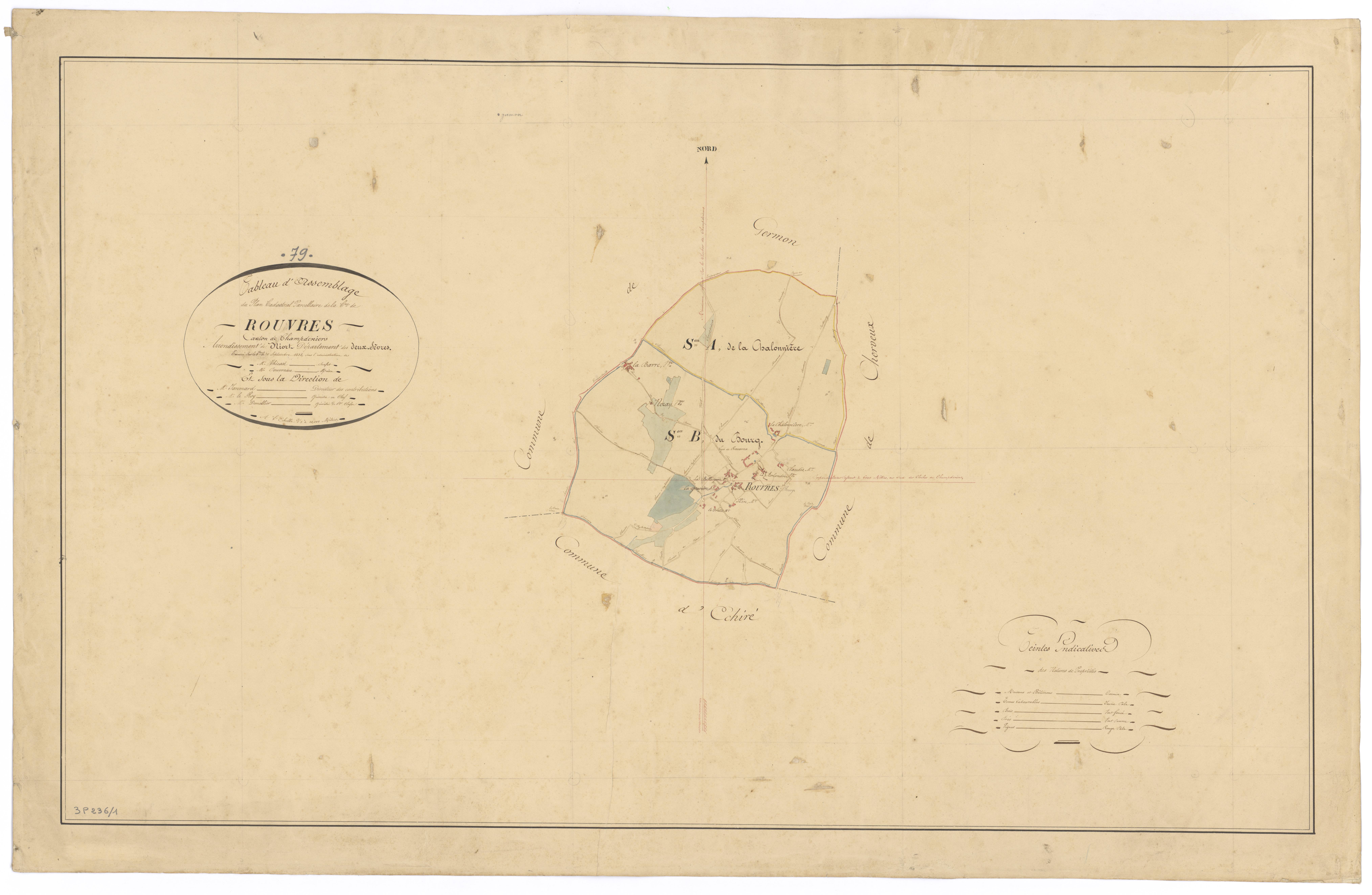 Germond-Rouvre - FRAD079_CADASTRE_NAPOLEONIEN Tableau d'assemblage 