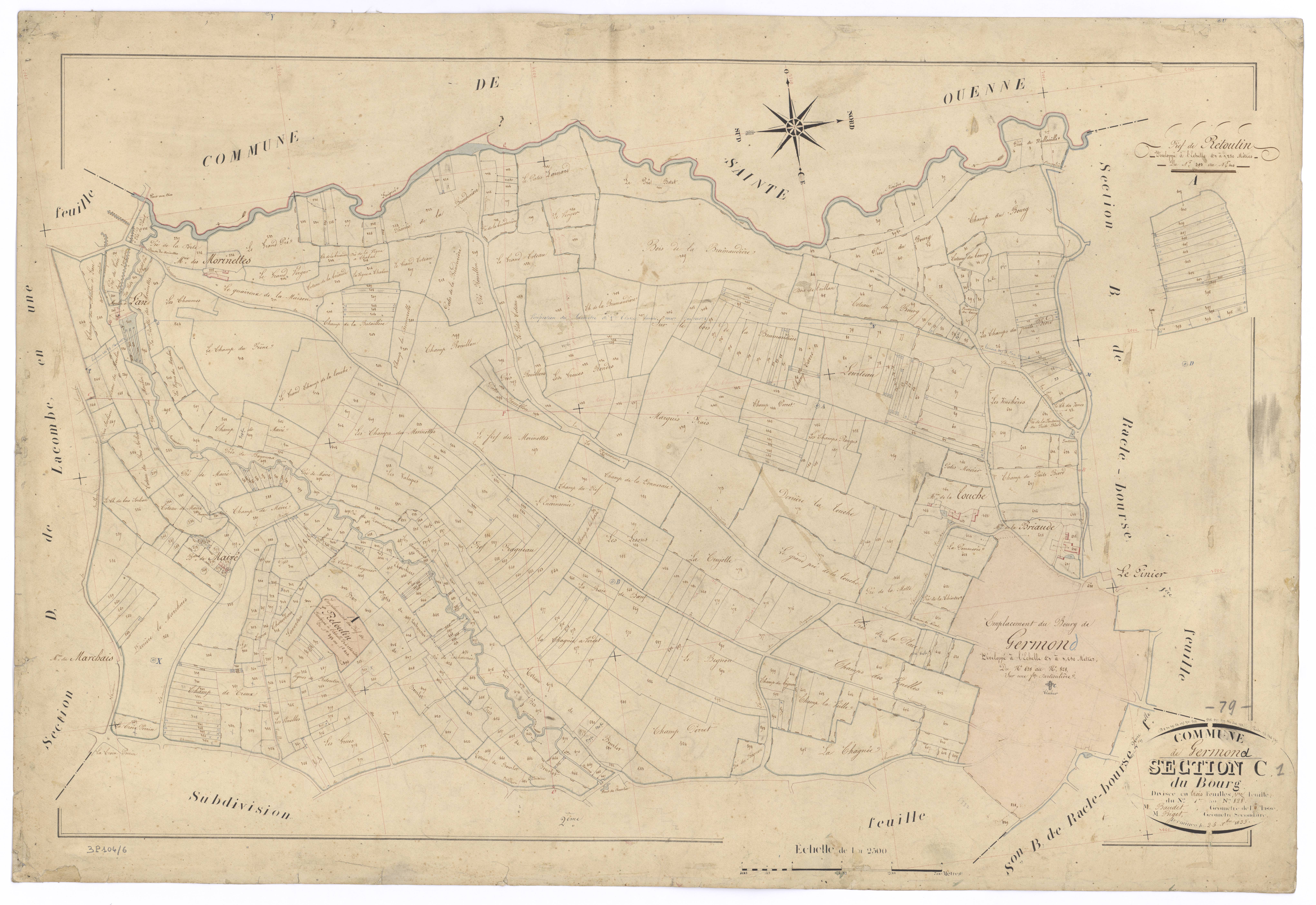 Germond-Rouvre - FRAD079_CADASTRE_NAPOLEONIEN Section C1 dite du Bourg 