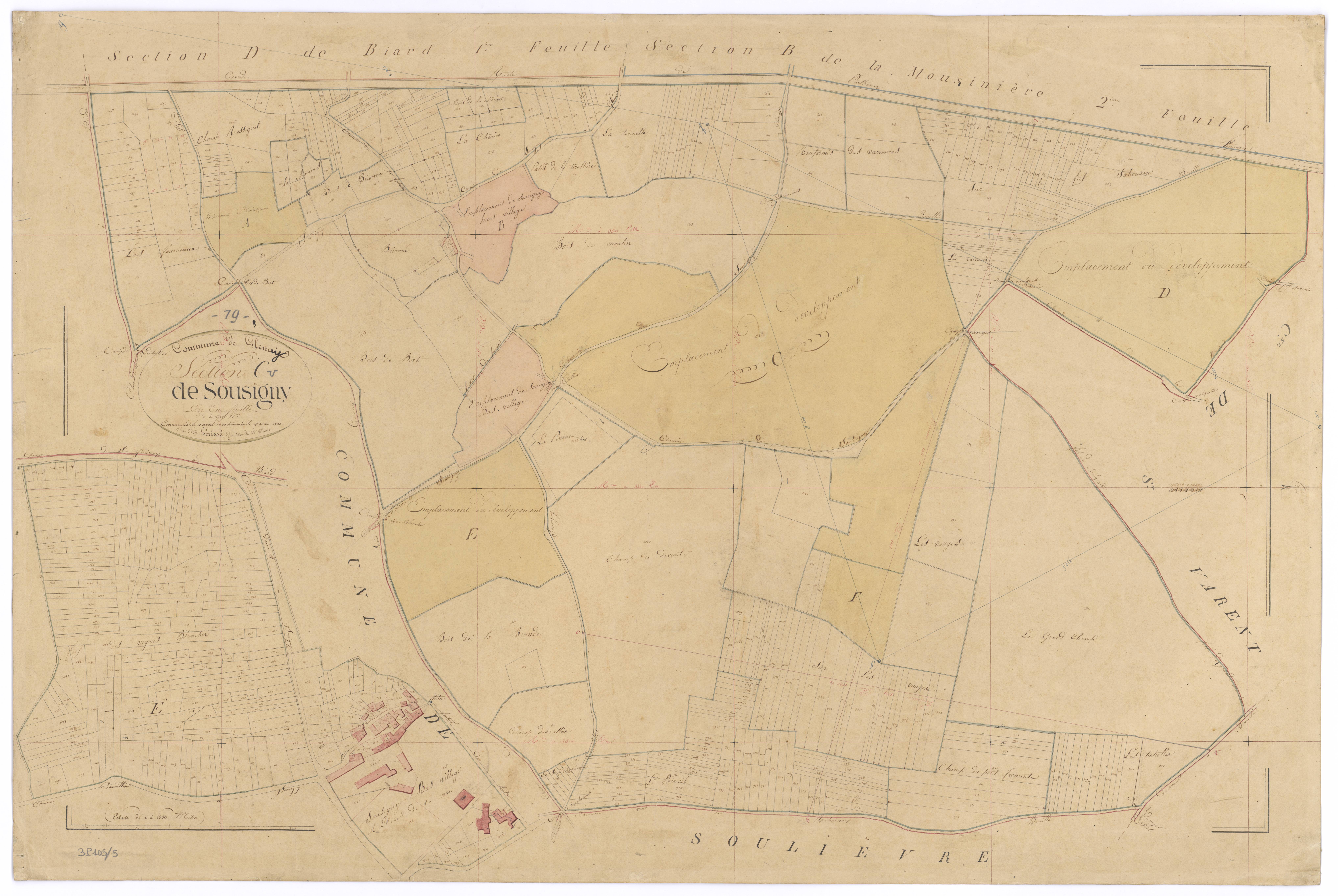 Glénay - FRAD079_CADASTRE_NAPOLEONIEN Section C 1 dite de Sousigny
