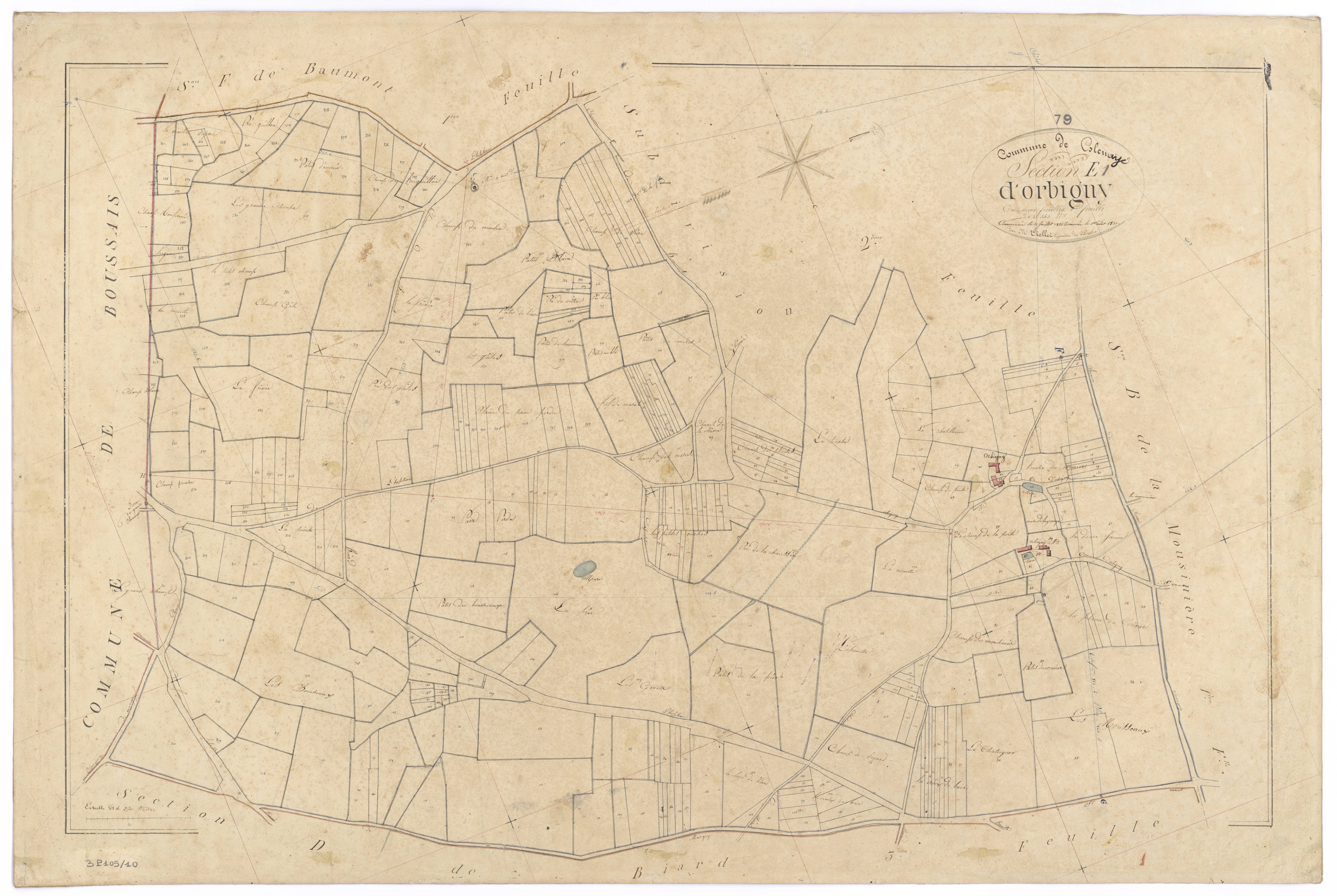 Glénay - FRAD079_CADASTRE_NAPOLEONIEN Section E 1 dite d'Orbigny