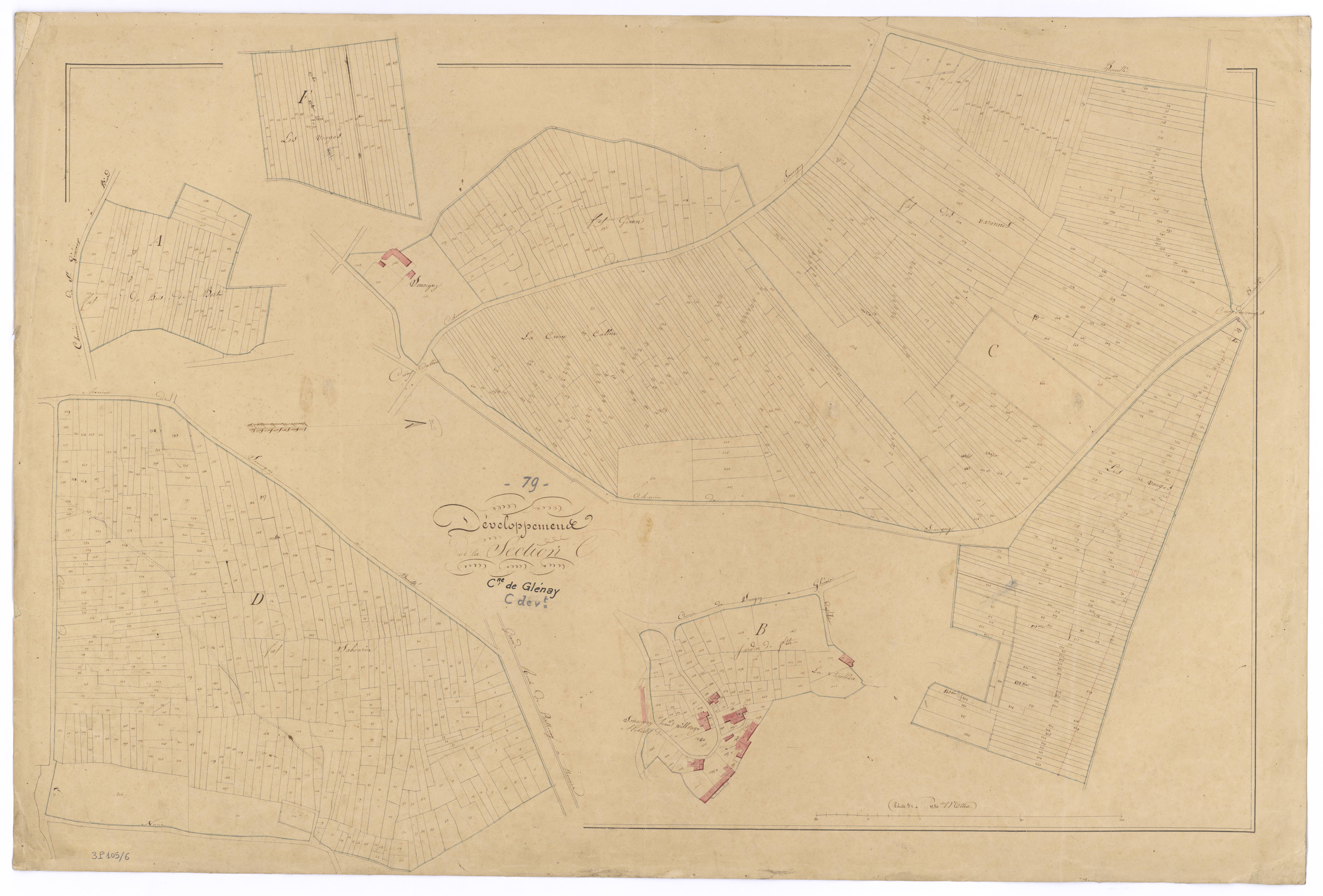 Glénay - FRAD079_CADASTRE_NAPOLEONIEN Section C développement