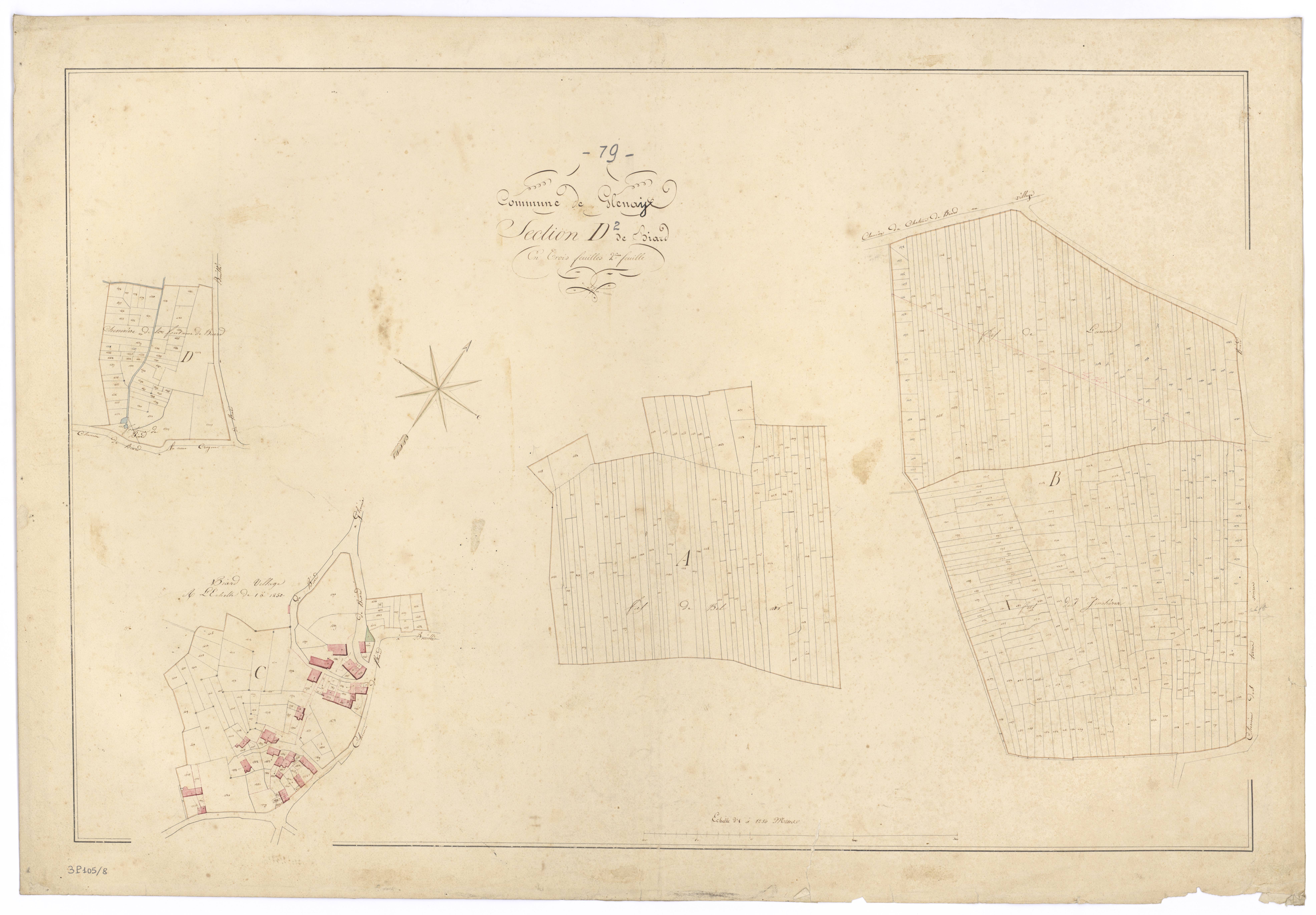 Glénay - FRAD079_CADASTRE_NAPOLEONIEN Section D 2 de Biard
