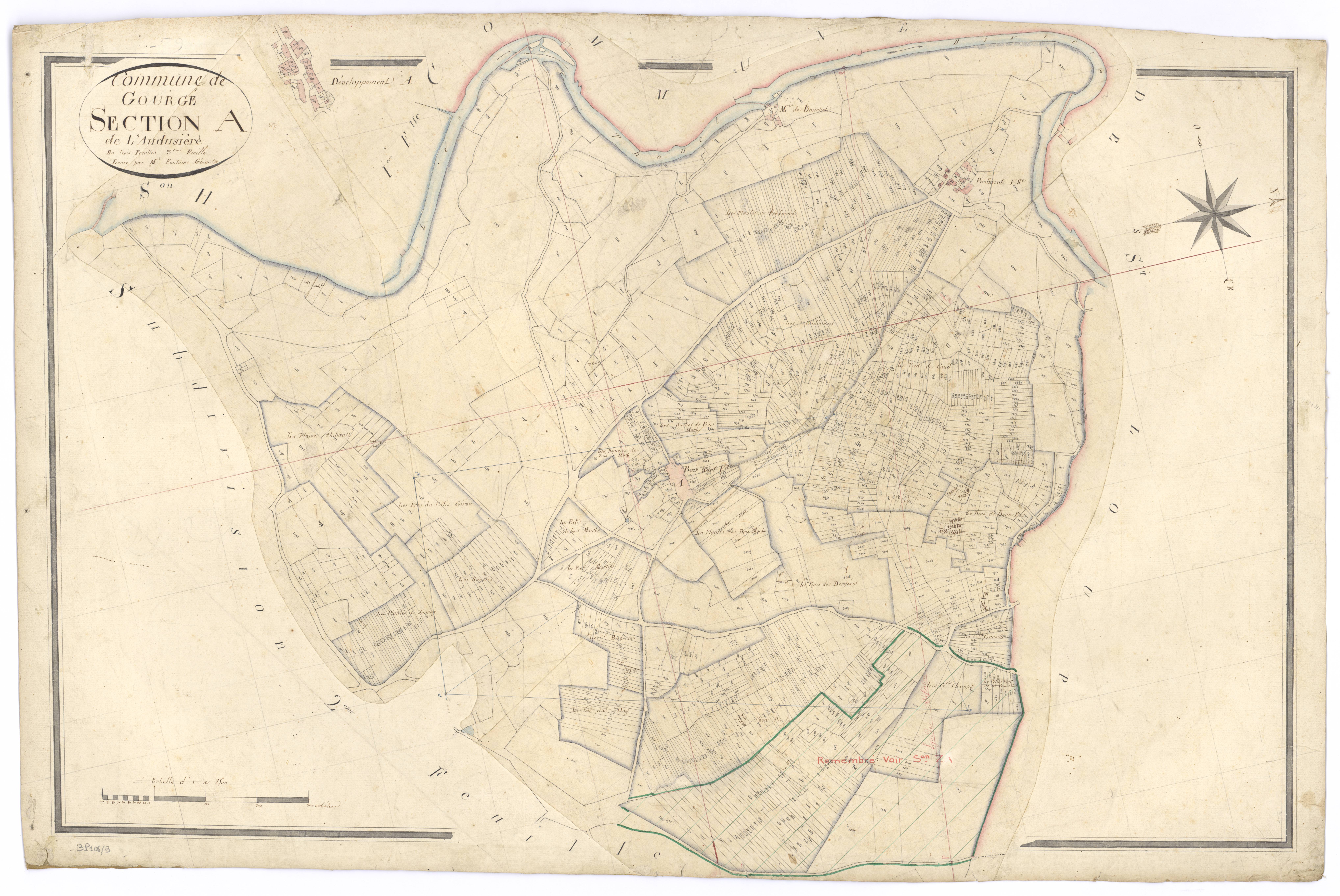 Gourgé - FRAD079_CADASTRE_NAPOLEONIEN Section A3 dite de L'Audusière