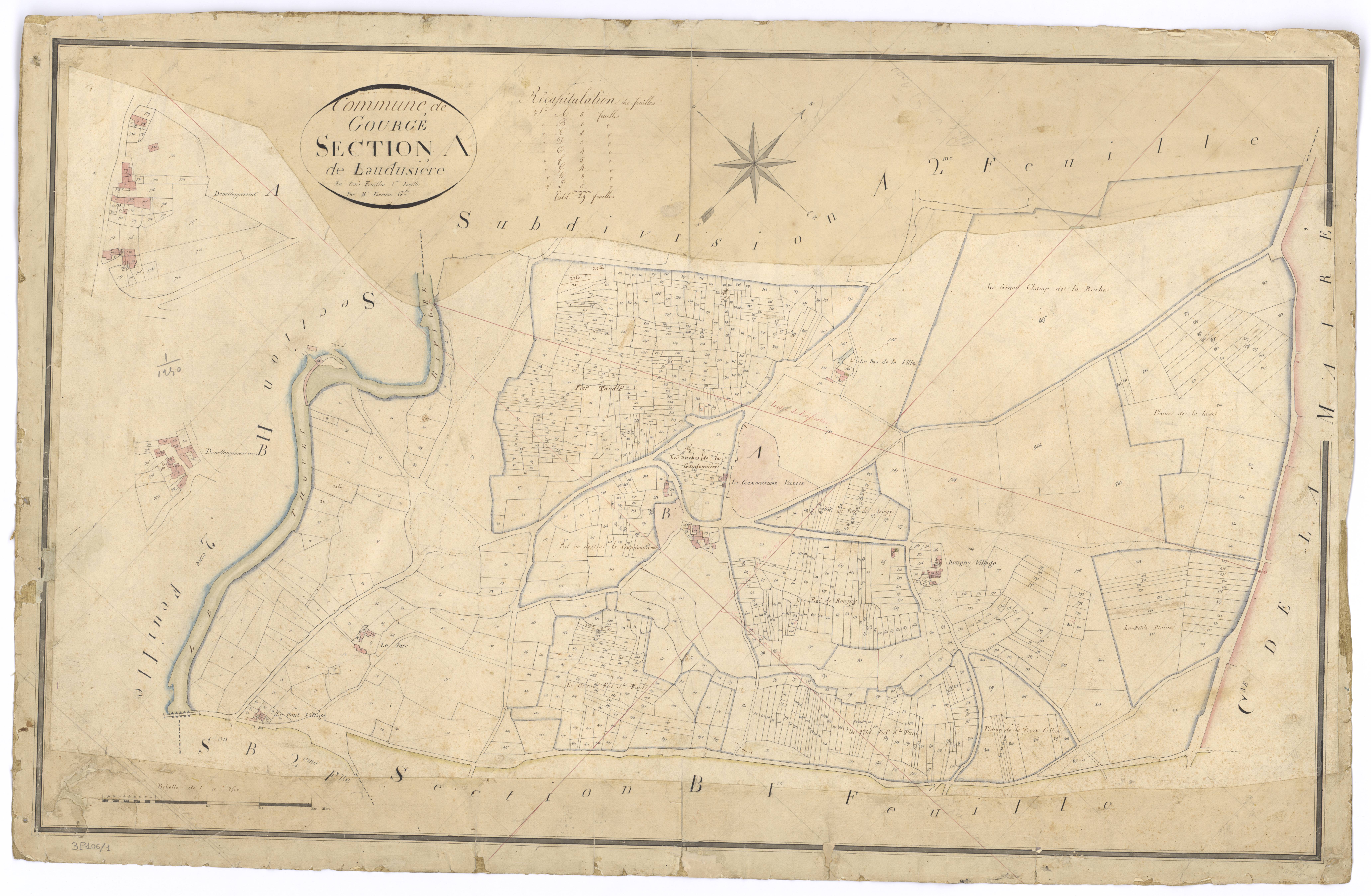 Gourgé - FRAD079_CADASTRE_NAPOLEONIEN Section A1 dite de L'Audusière