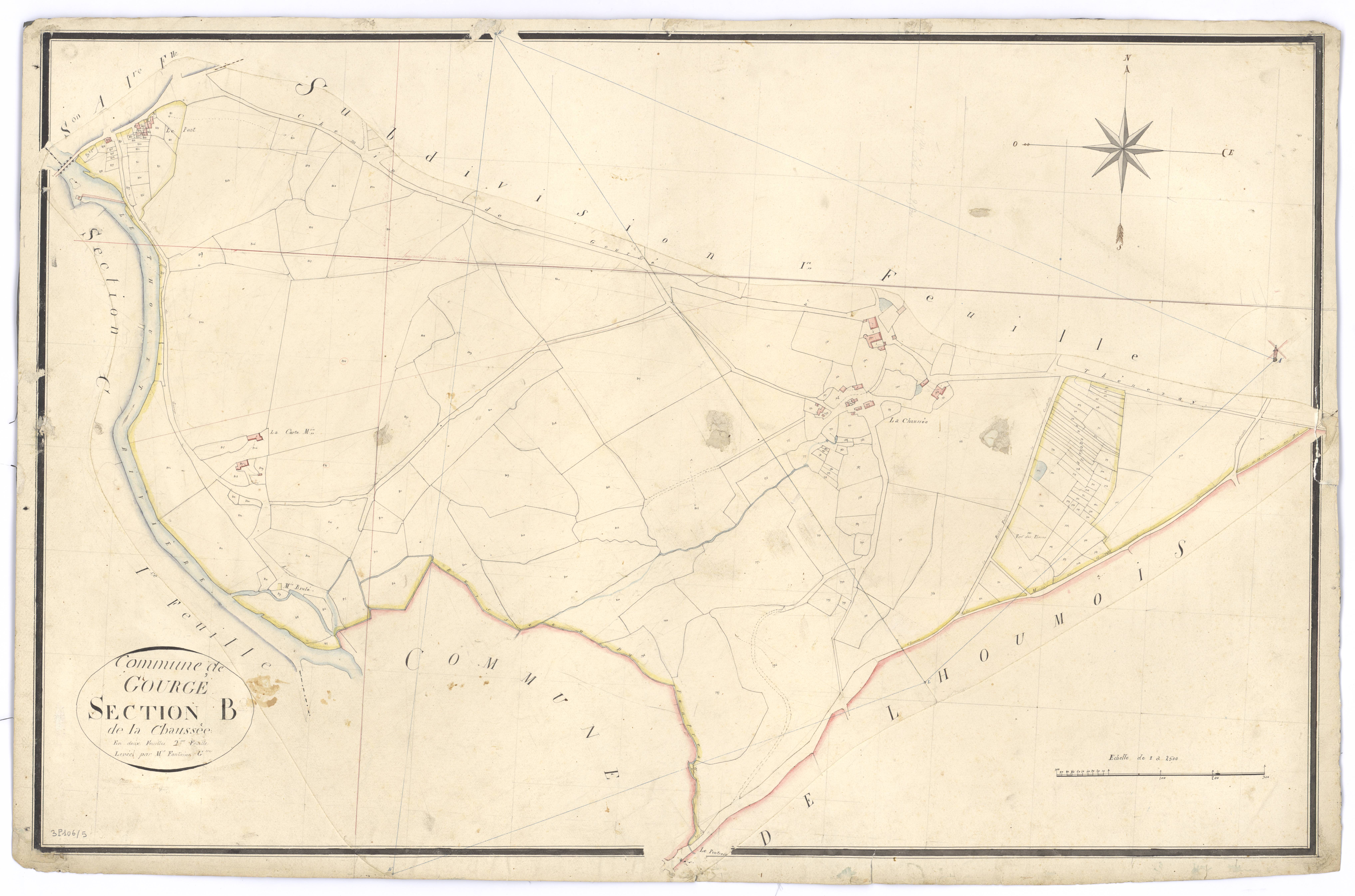 Gourgé - FRAD079_CADASTRE_NAPOLEONIEN Section B2 dite de la Chaussée