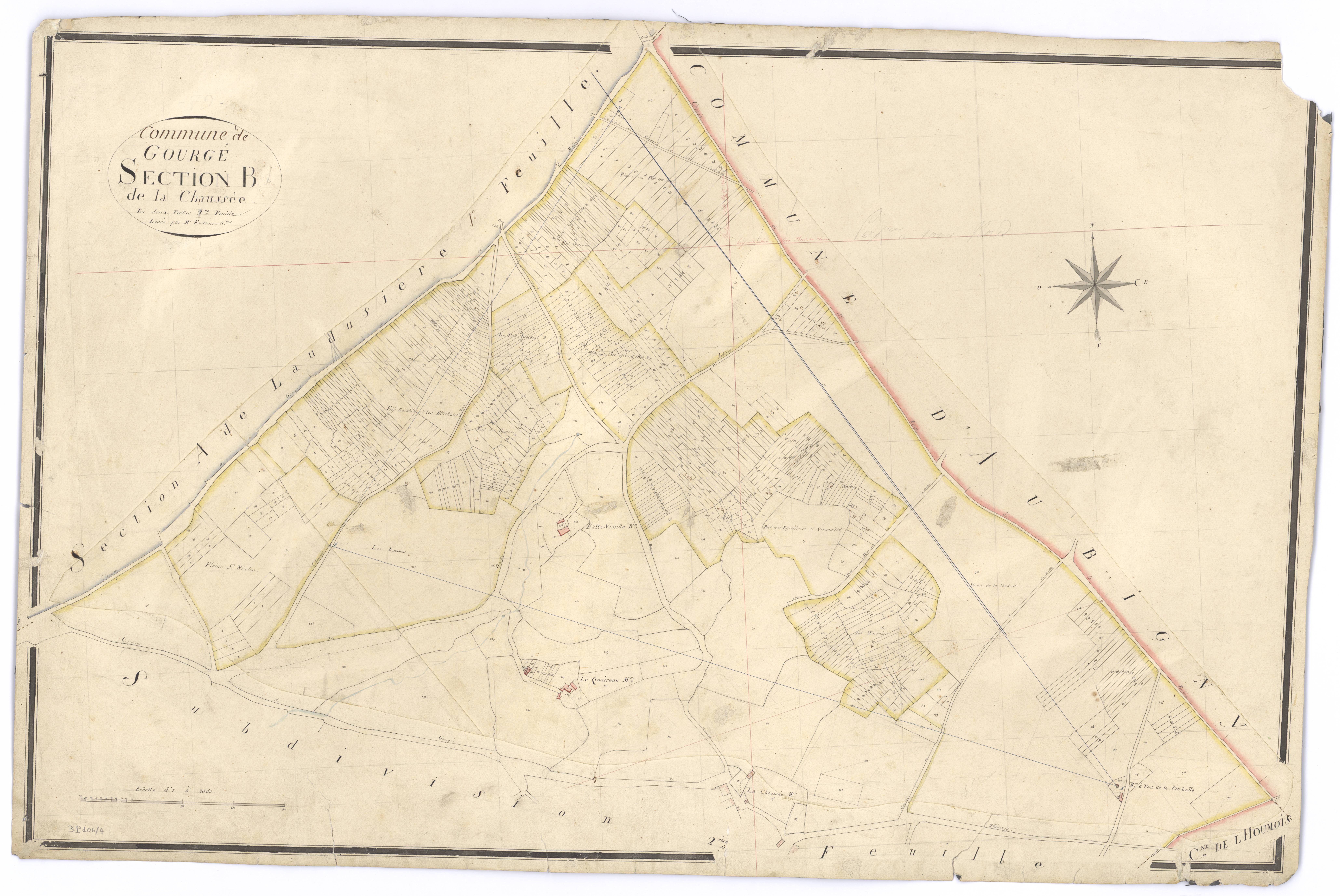 Gourgé - FRAD079_CADASTRE_NAPOLEONIEN Section B1 dite de la Chaussée