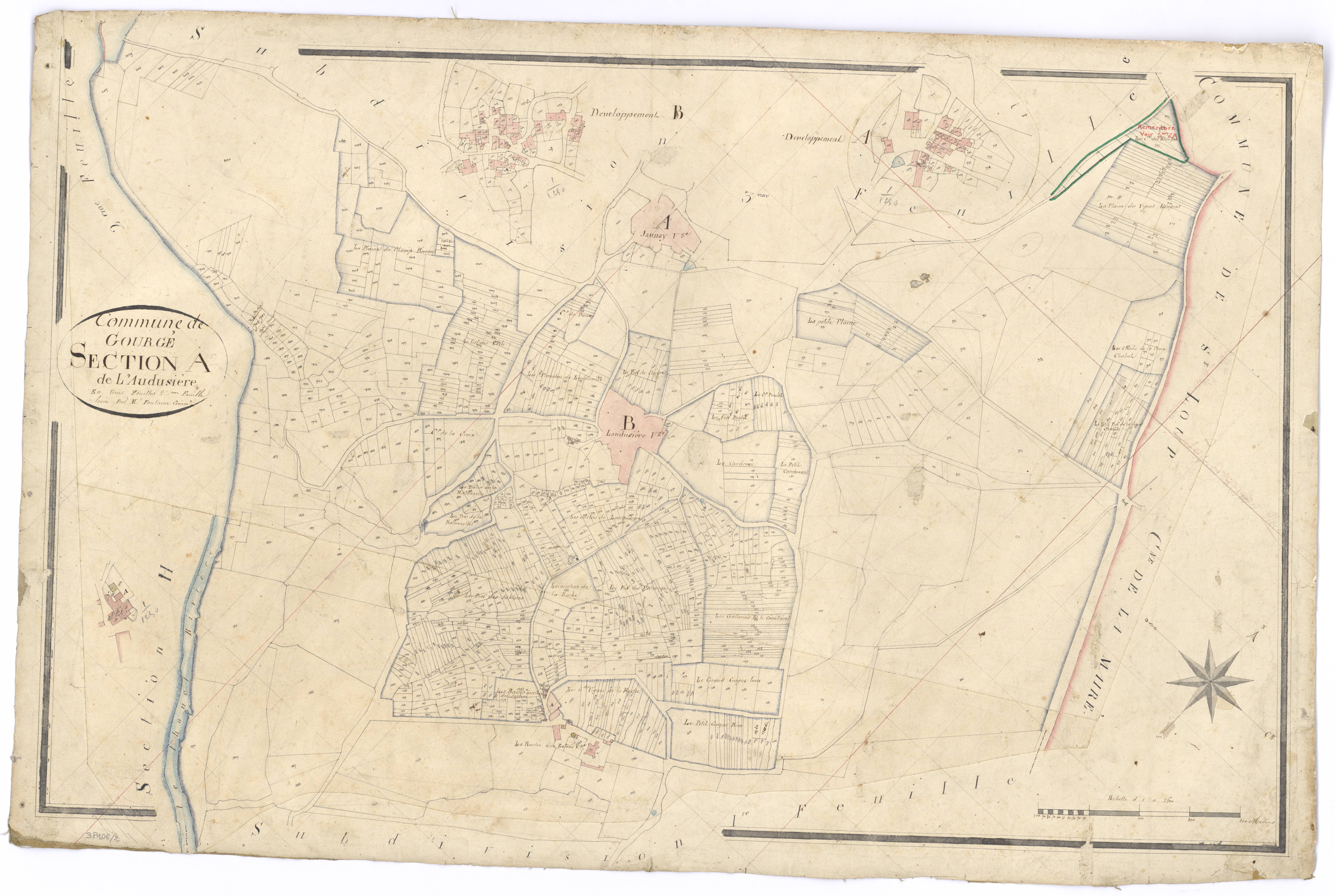 Gourgé - FRAD079_CADASTRE_NAPOLEONIEN Section A2 dite de L'Audusière
