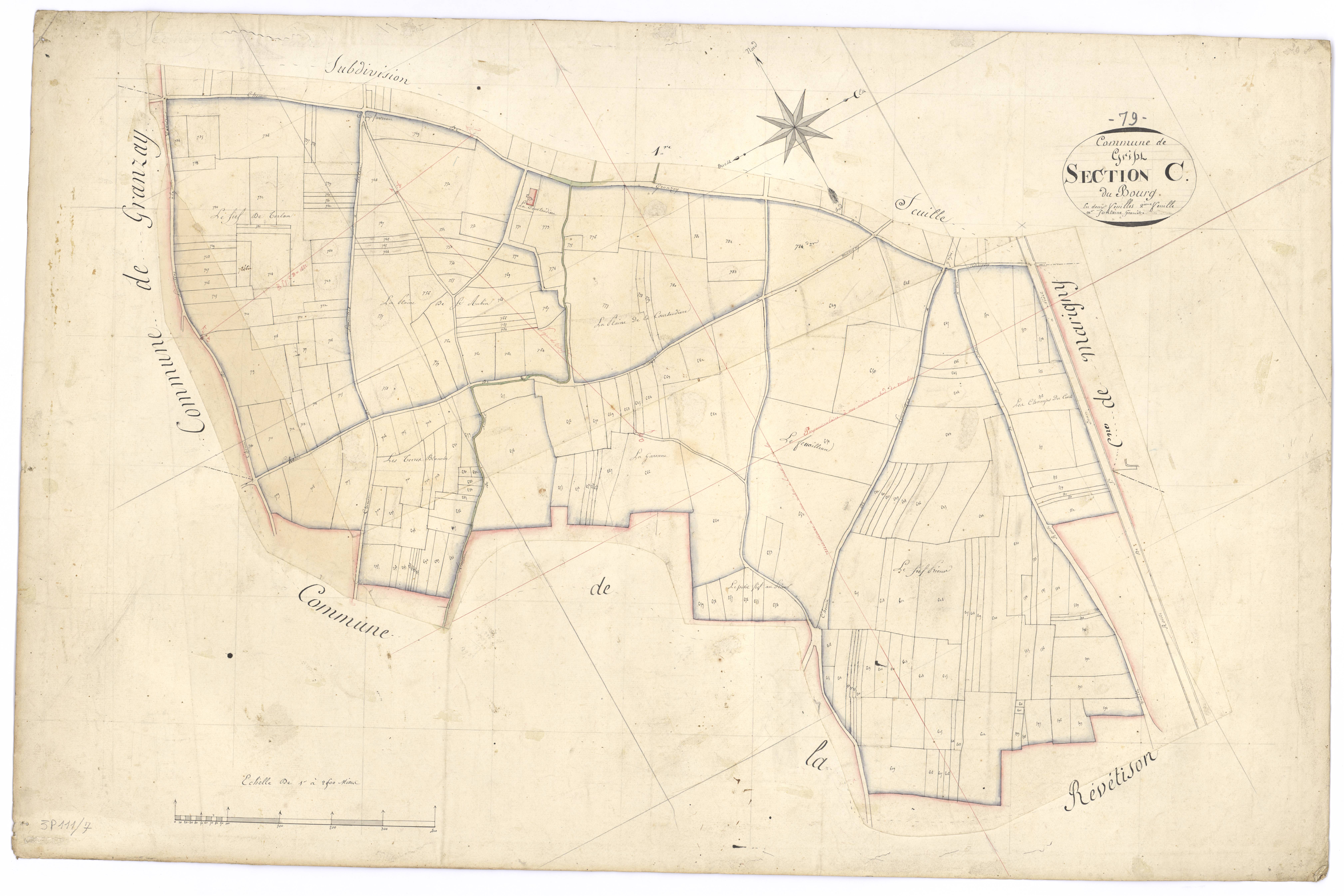 Granzay-Gript - FRAD079_CADASTRE_NAPOLEONIEN Section C2 dite du Bourg 
