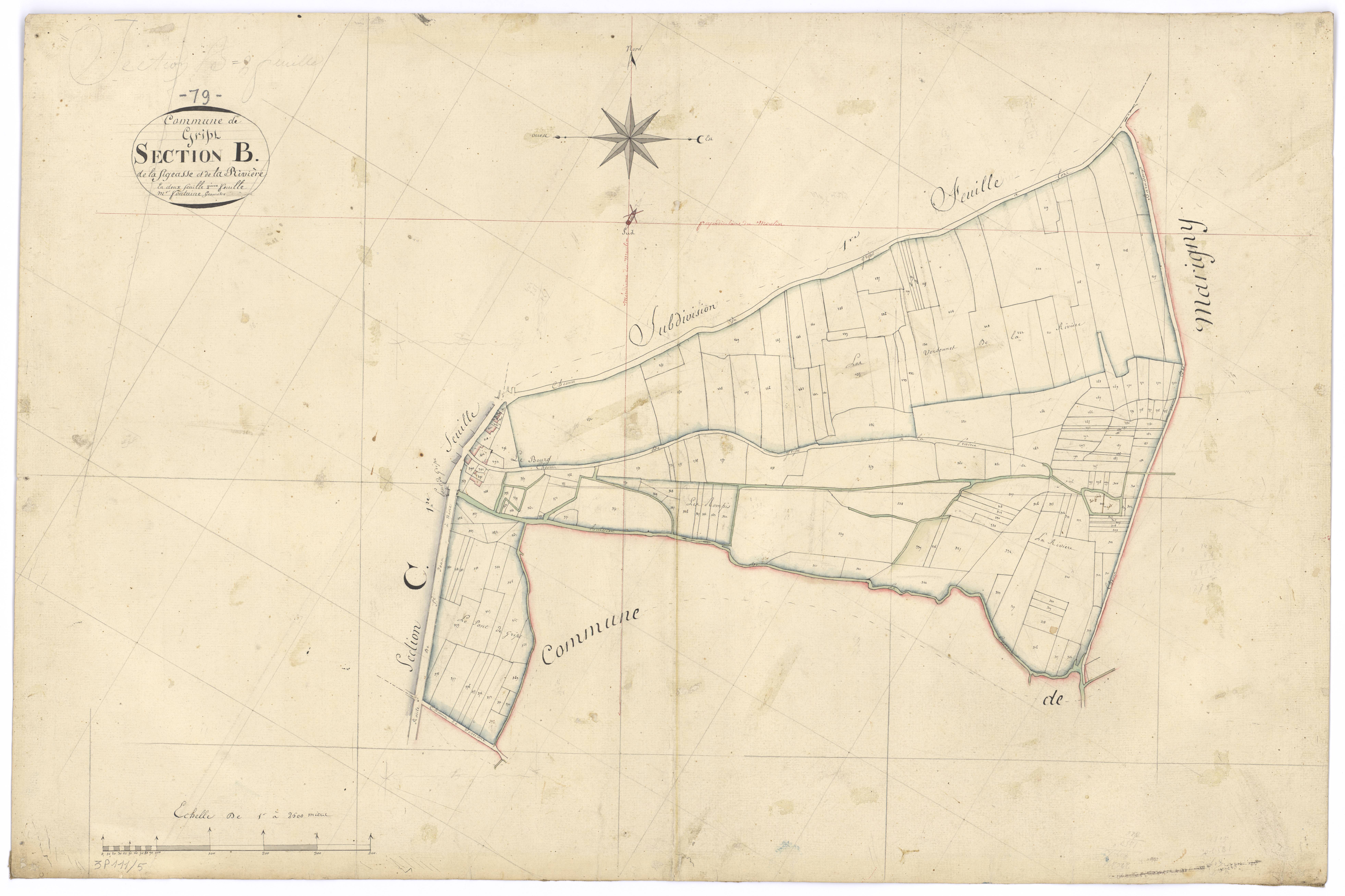 Granzay-Gript - FRAD079_CADASTRE_NAPOLEONIEN Section B2 dite de la Figeasse et de la Rivière 
