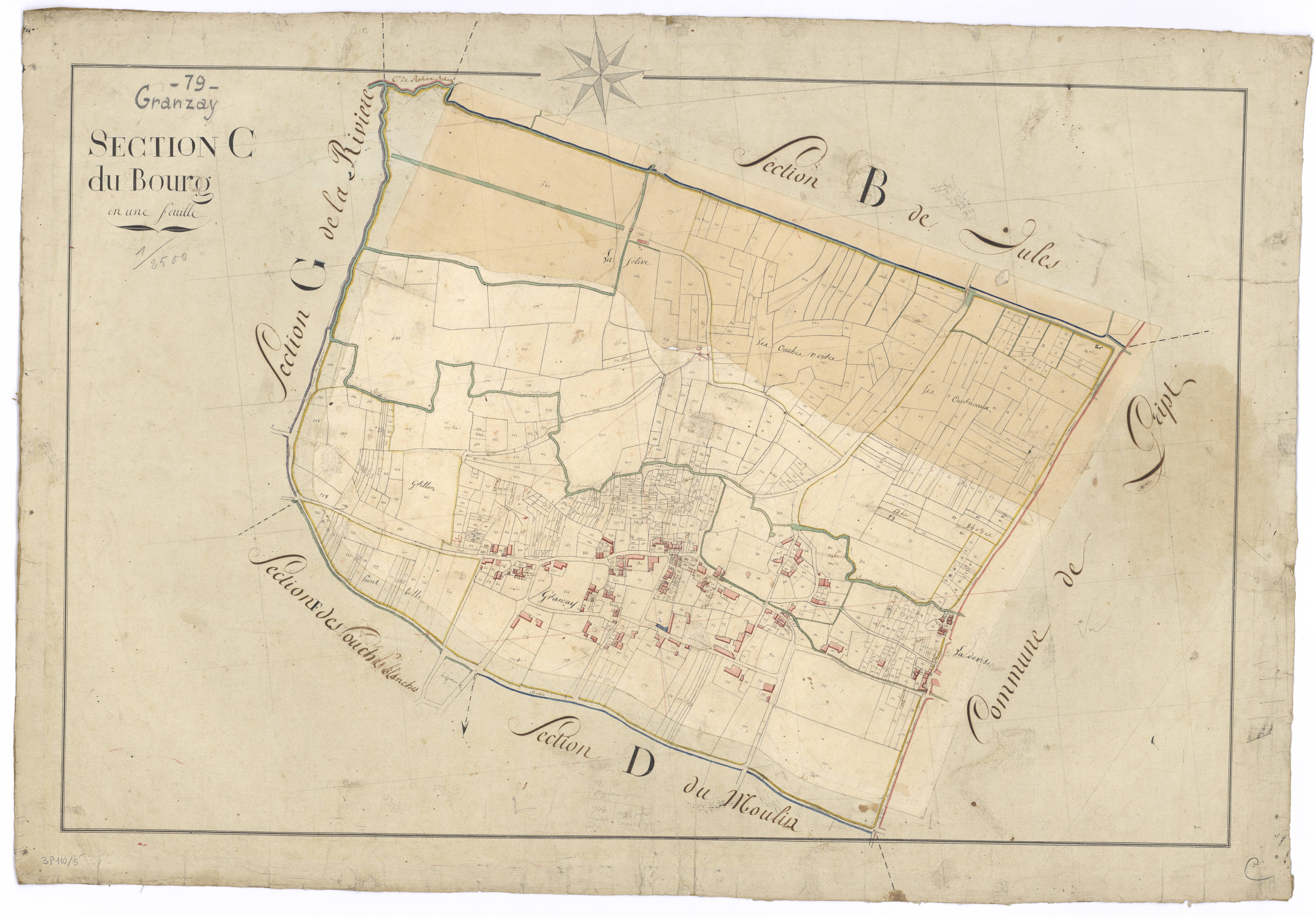 Granzay-Gript - FRAD079_CADASTRE_NAPOLEONIEN Section C dite du Bourg 