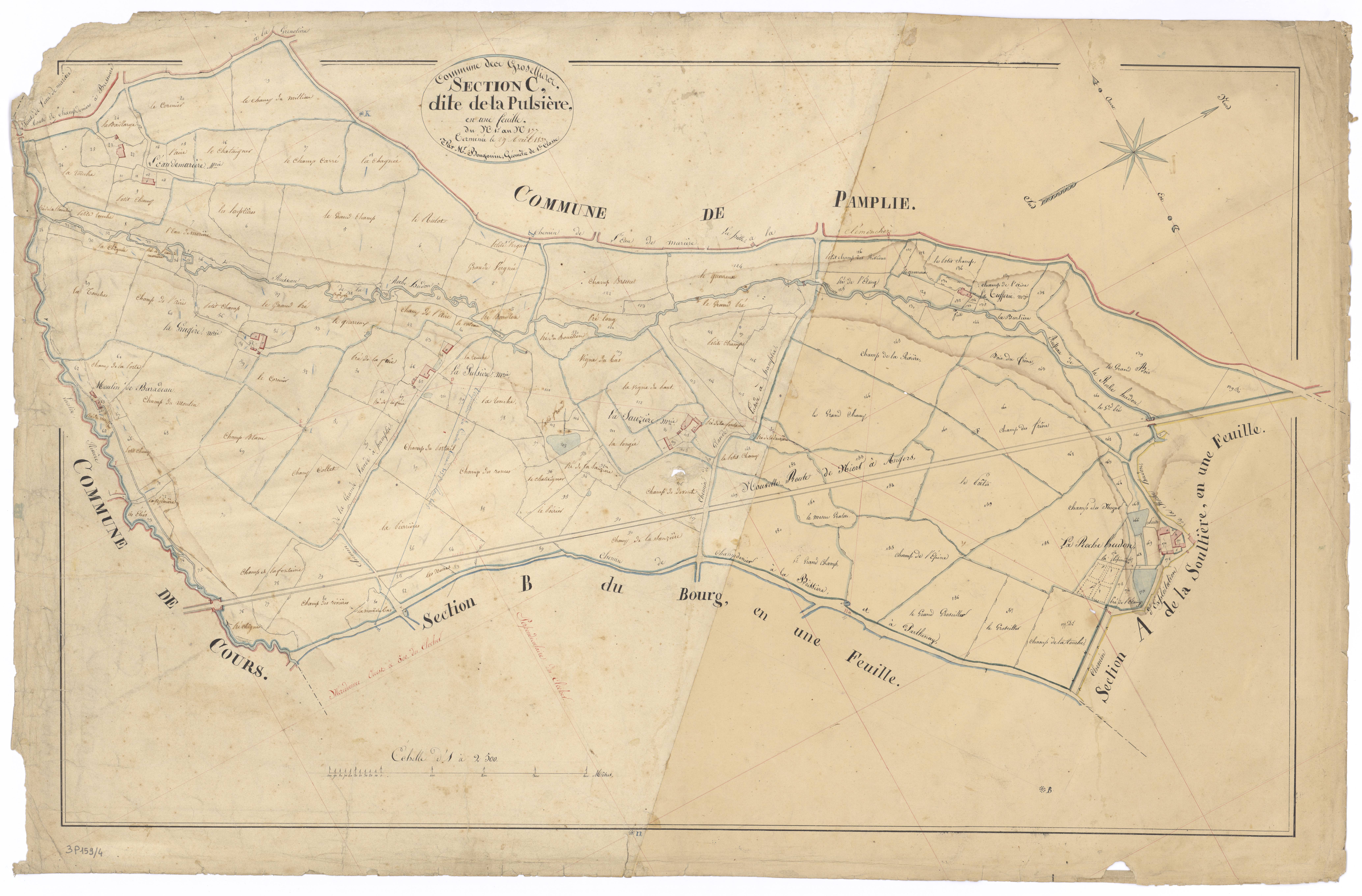 Groseillers - FRAD079_CADASTRE_NAPOLEONIEN Section C dite de la Pulsière
