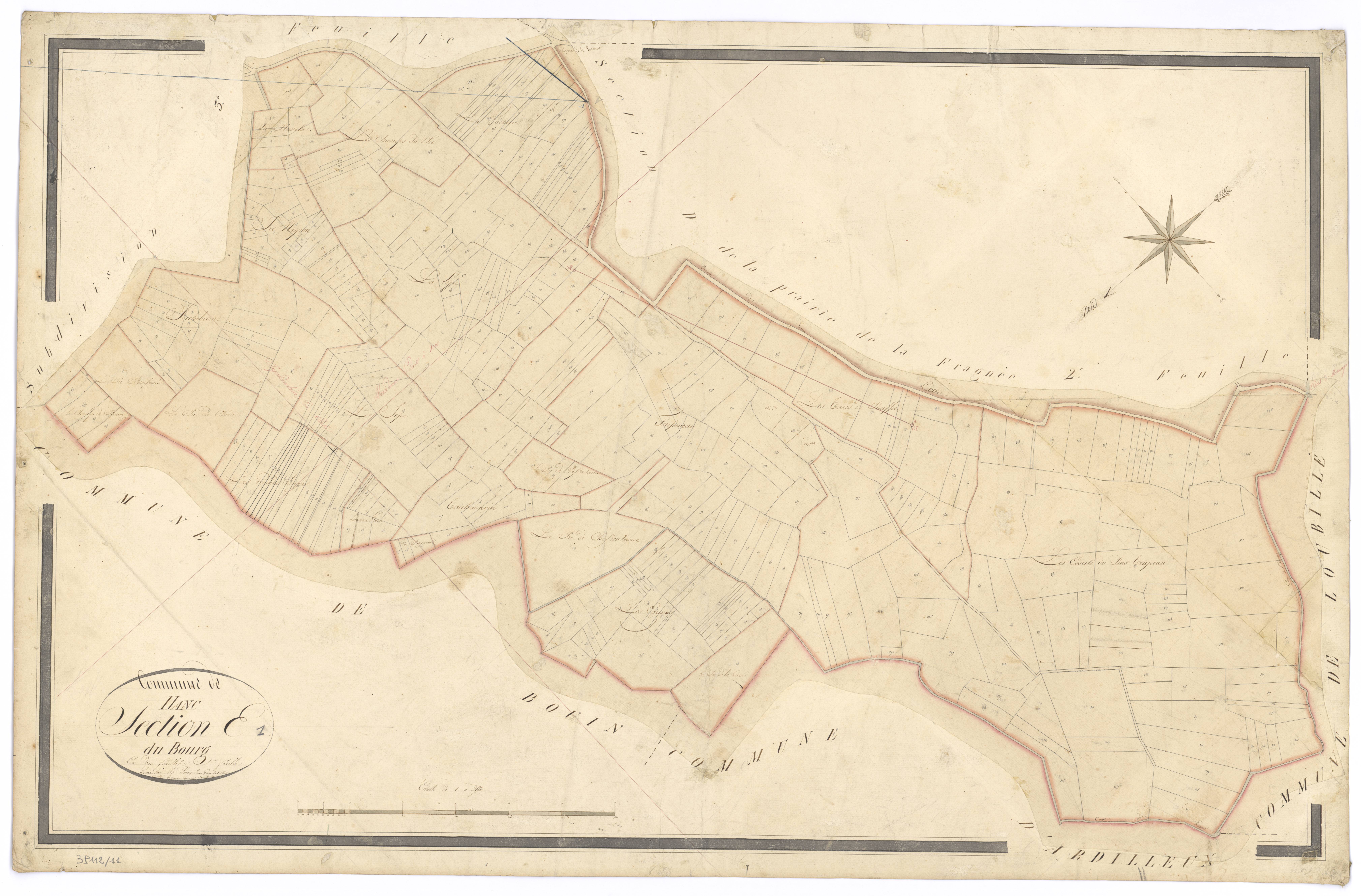 Hanc - FRAD079_CADASTRE_NAPOLEONIEN Section E1 dite du Bourg
