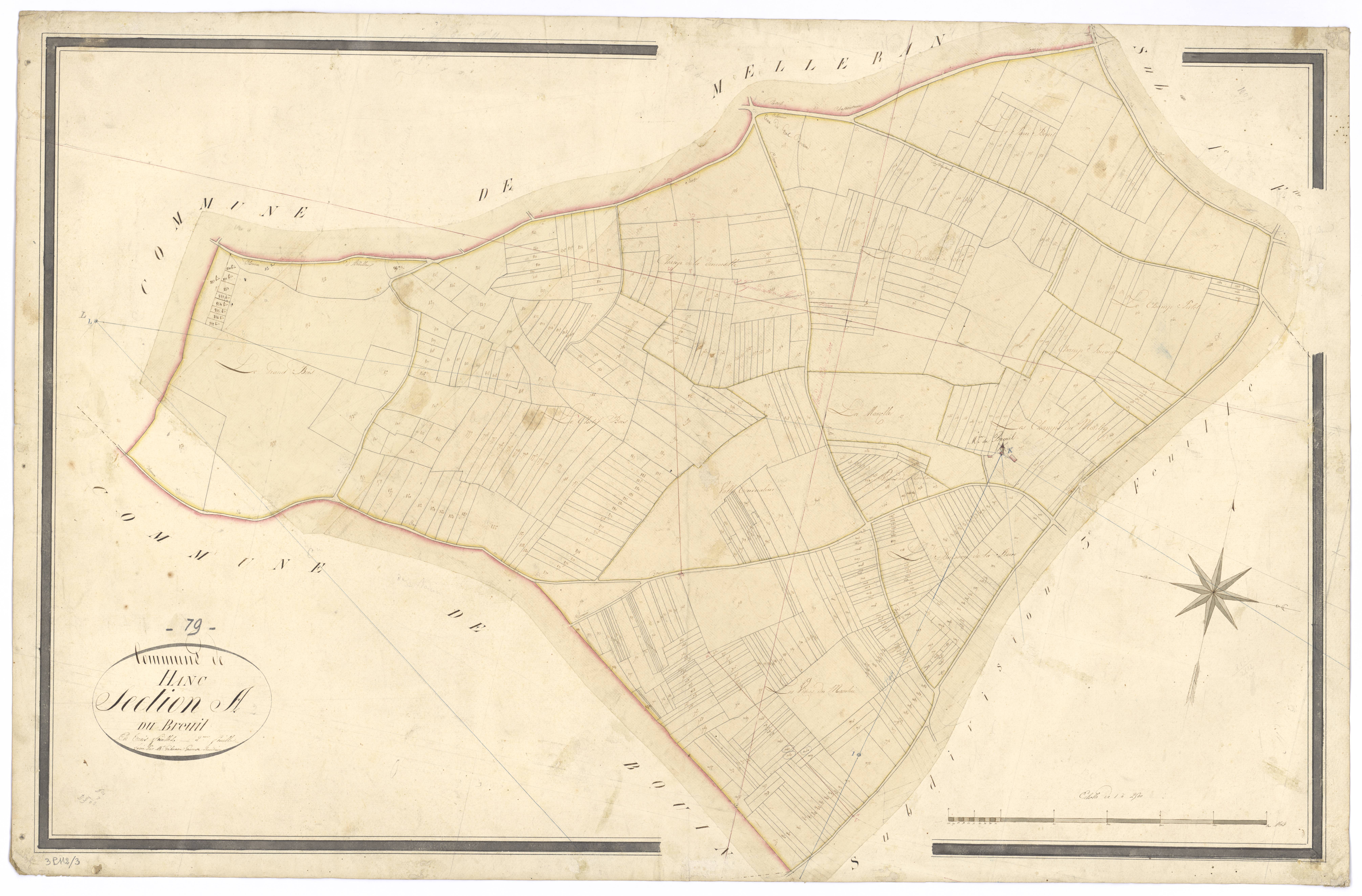 Hanc - FRAD079_CADASTRE_NAPOLEONIEN Section A2 dite du Breuil