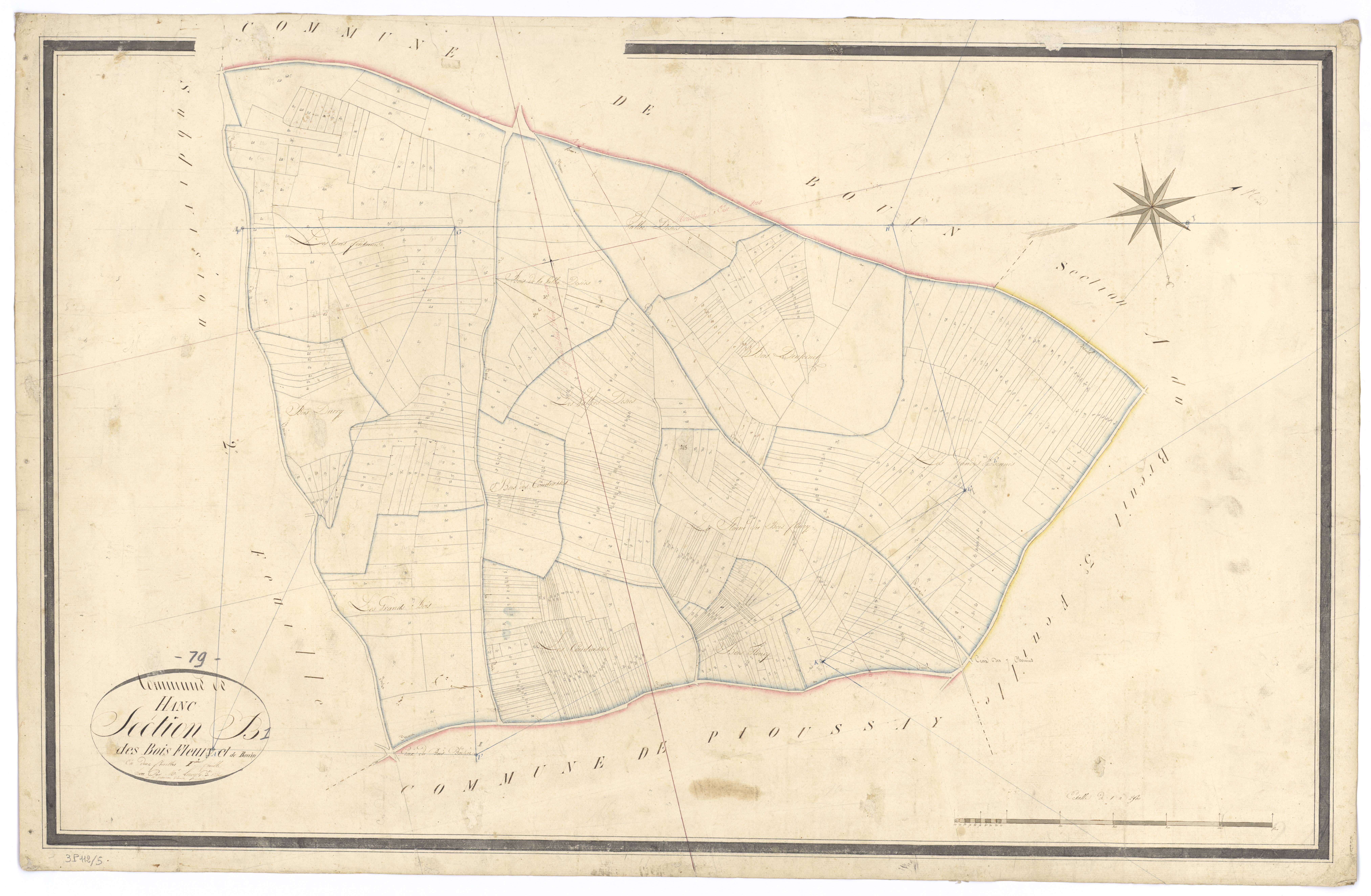 Hanc - FRAD079_CADASTRE_NAPOLEONIEN Section B1 dite des Bois Fleury et de Bouin