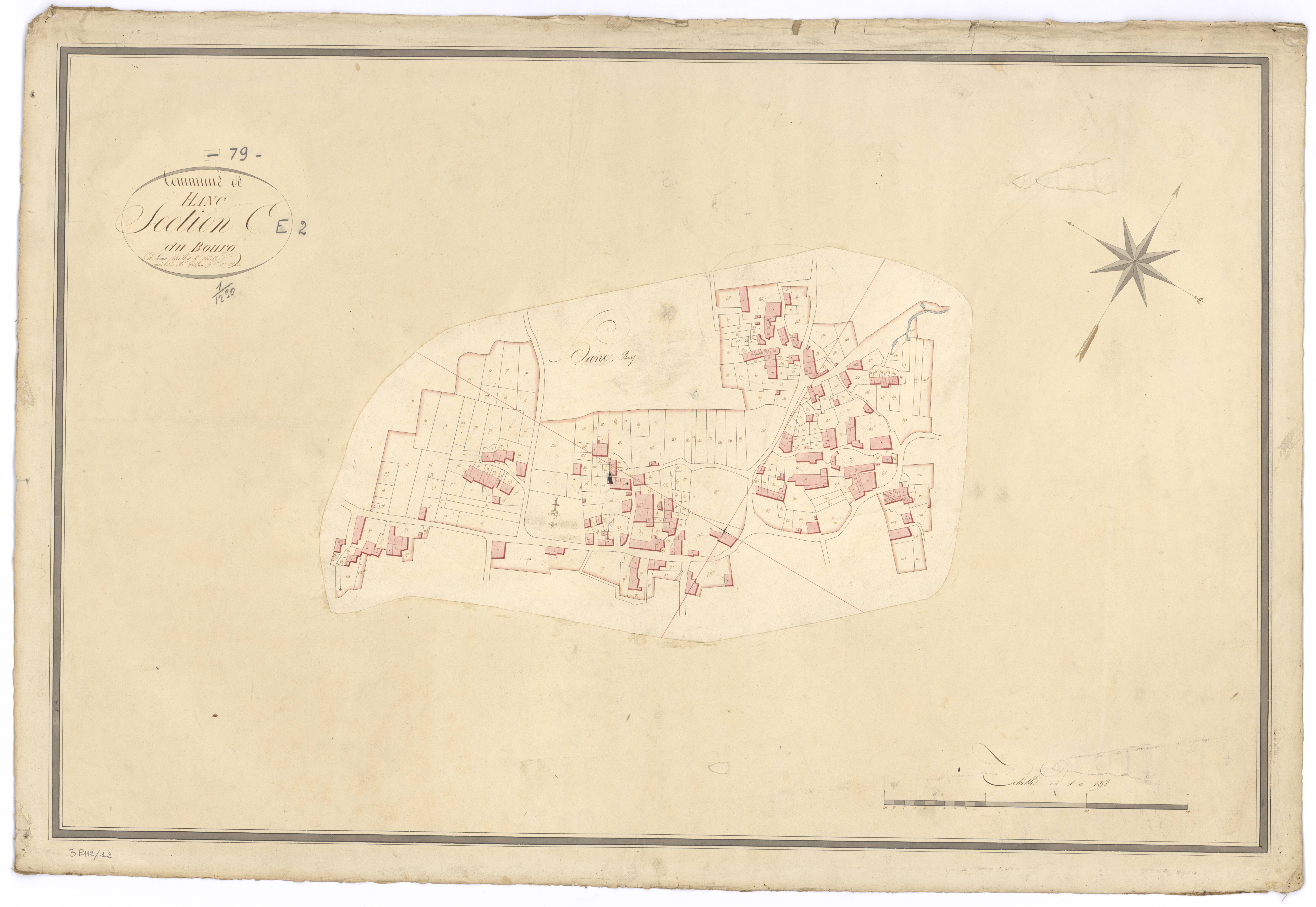 Hanc - FRAD079_CADASTRE_NAPOLEONIEN Section E2 dite du Bourg