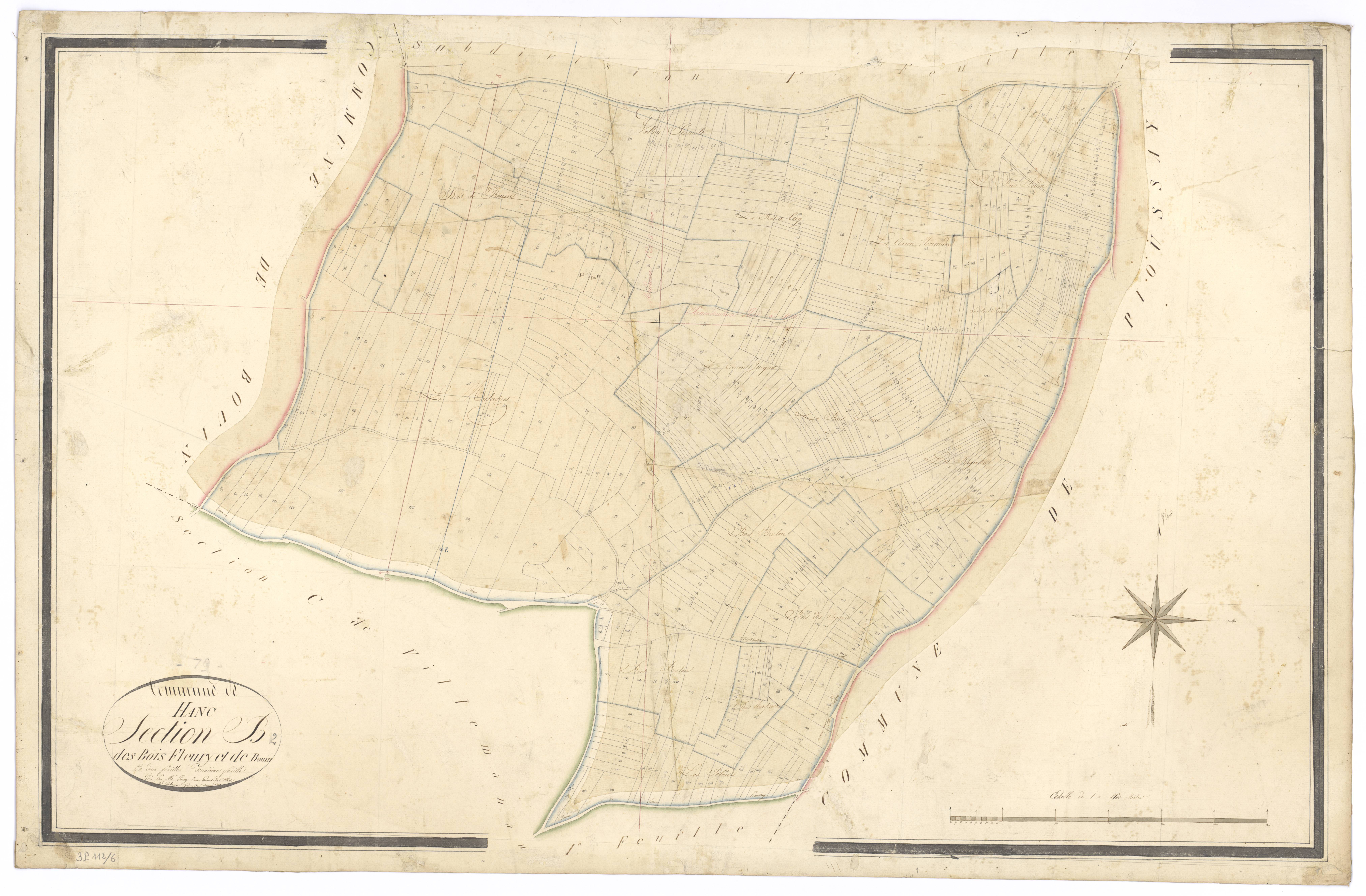 Hanc - FRAD079_CADASTRE_NAPOLEONIEN Section B2 dite des Bois Fleury et de Bouin 