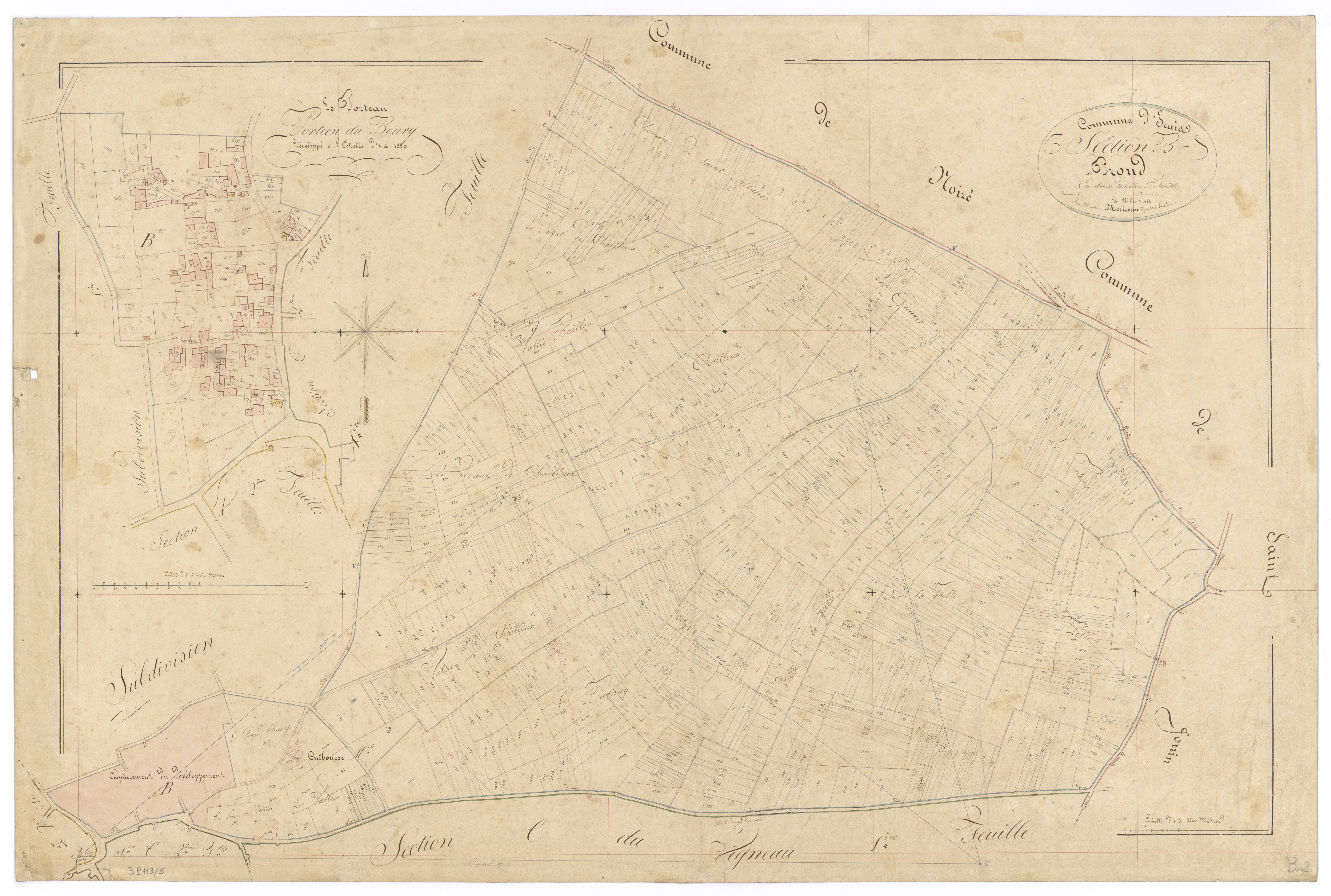 Irais - FRAD079_CADASTRE_NAPOLEONIEN Section B2 dite de Prond 