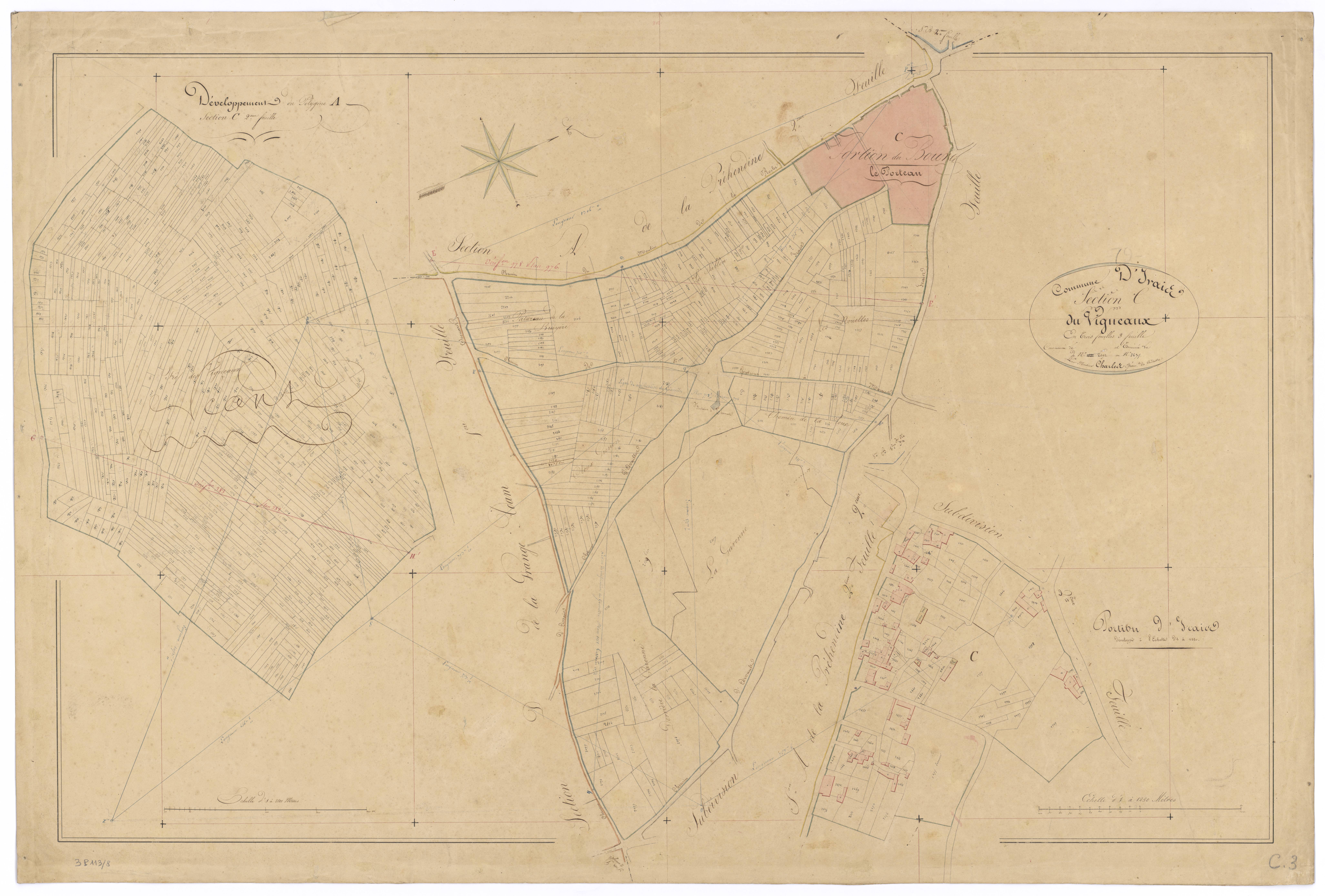 Irais - FRAD079_CADASTRE_NAPOLEONIEN Section C3 dite du Vigneaux 