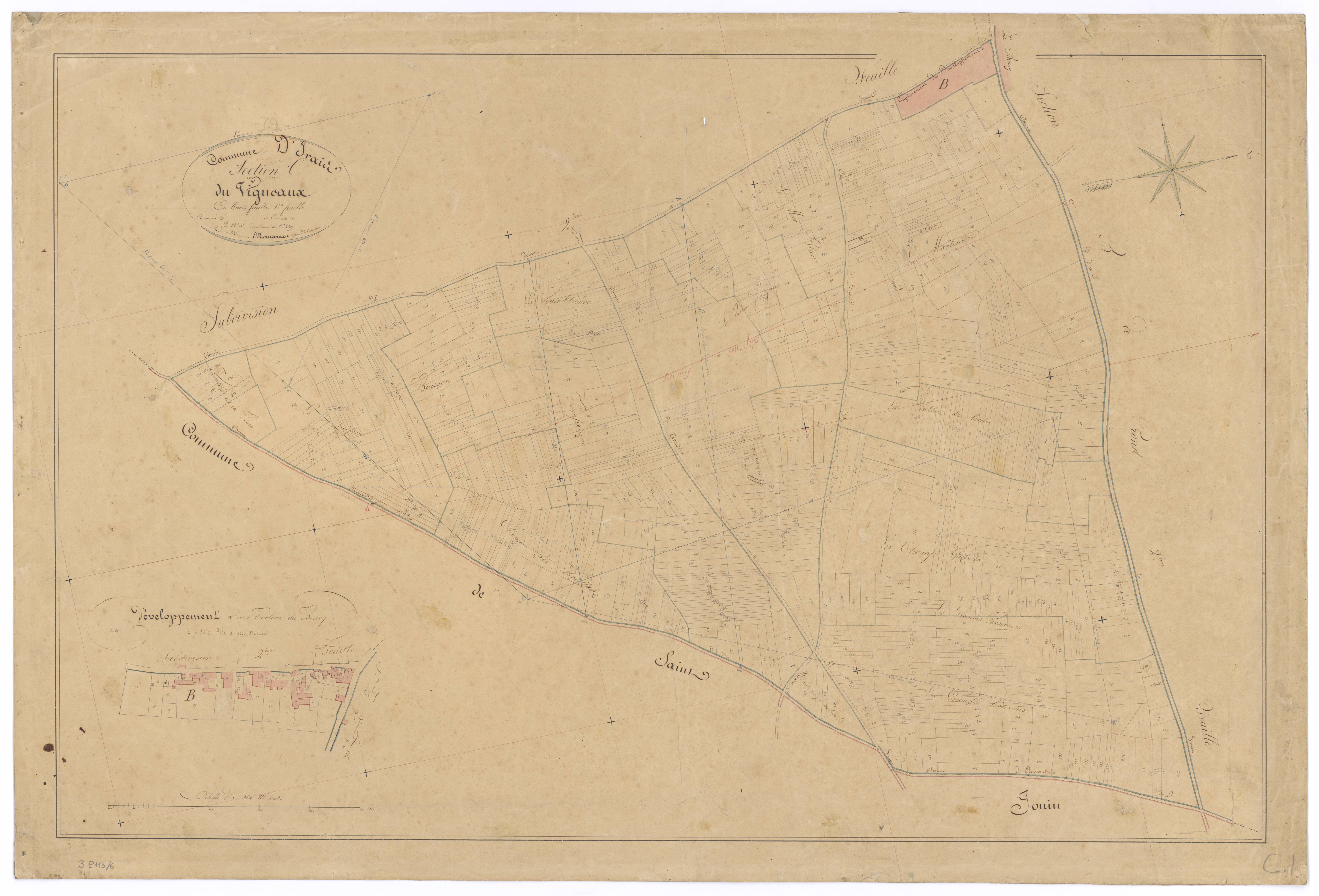 Irais - FRAD079_CADASTRE_NAPOLEONIEN Section C1 dite du Vigneaux 