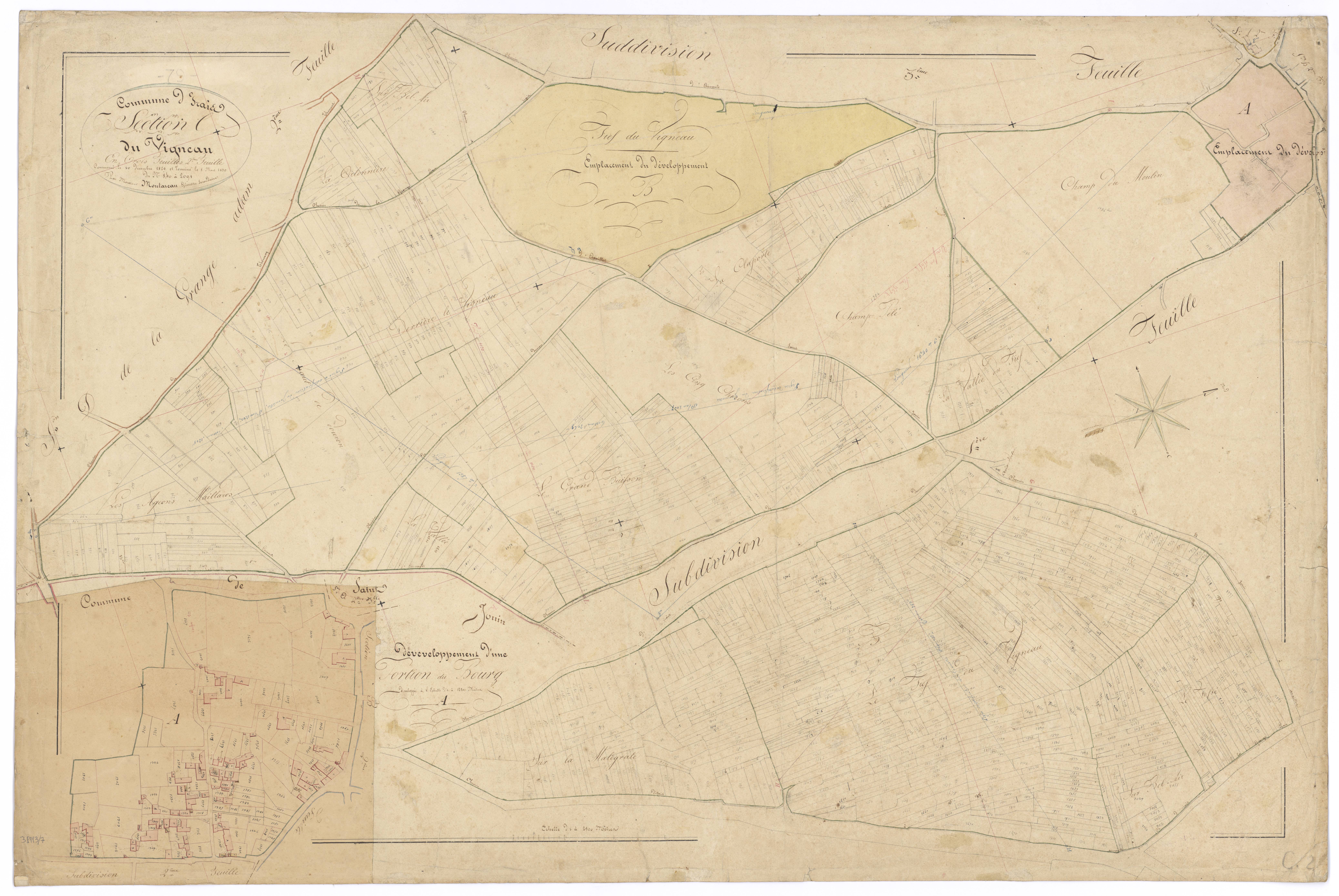 Irais - FRAD079_CADASTRE_NAPOLEONIEN Section C2 dite du Vigneaux 