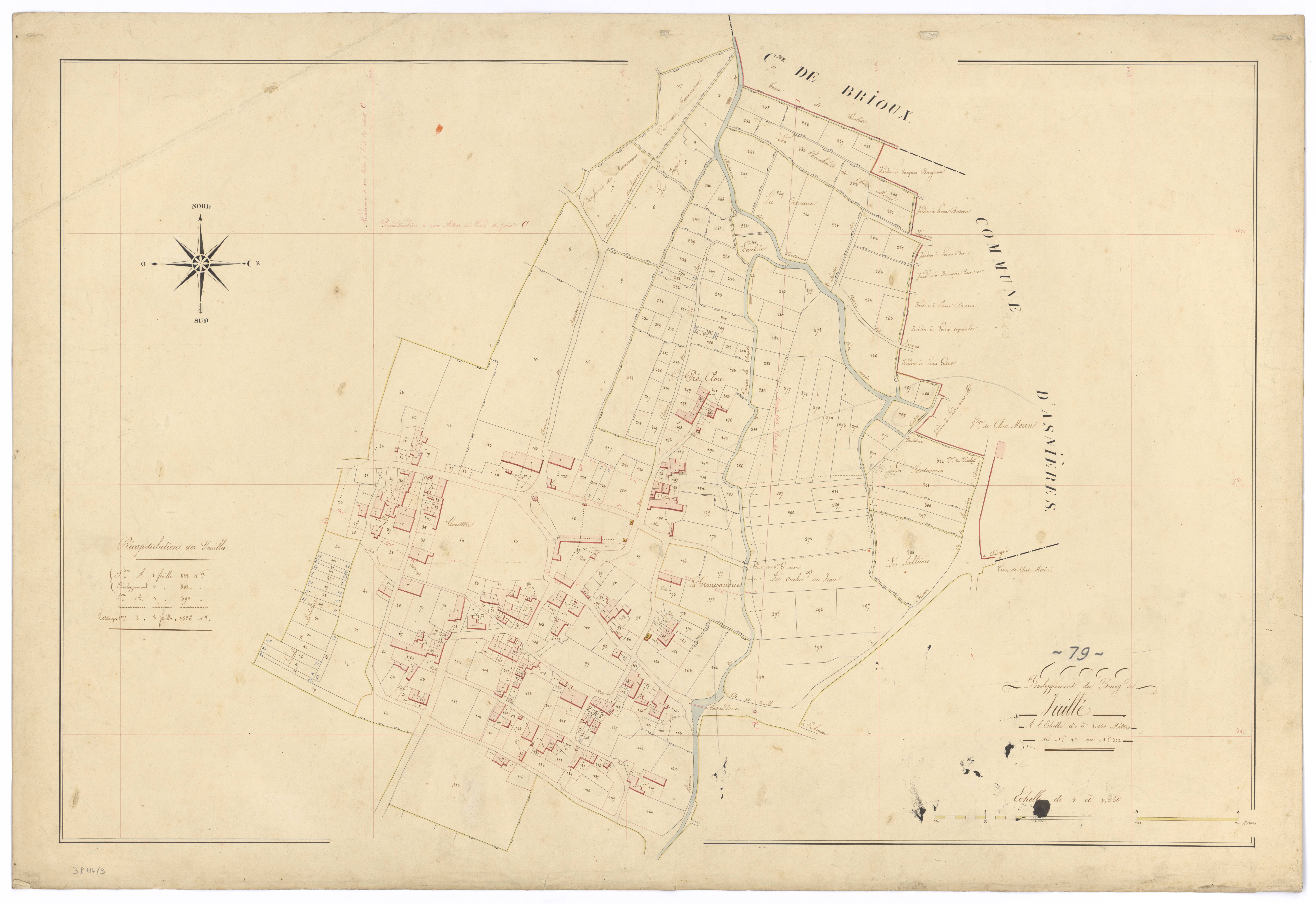 Juillé - FRAD079_CADASTRE_NAPOLEONIEN Développemnt de la section A 