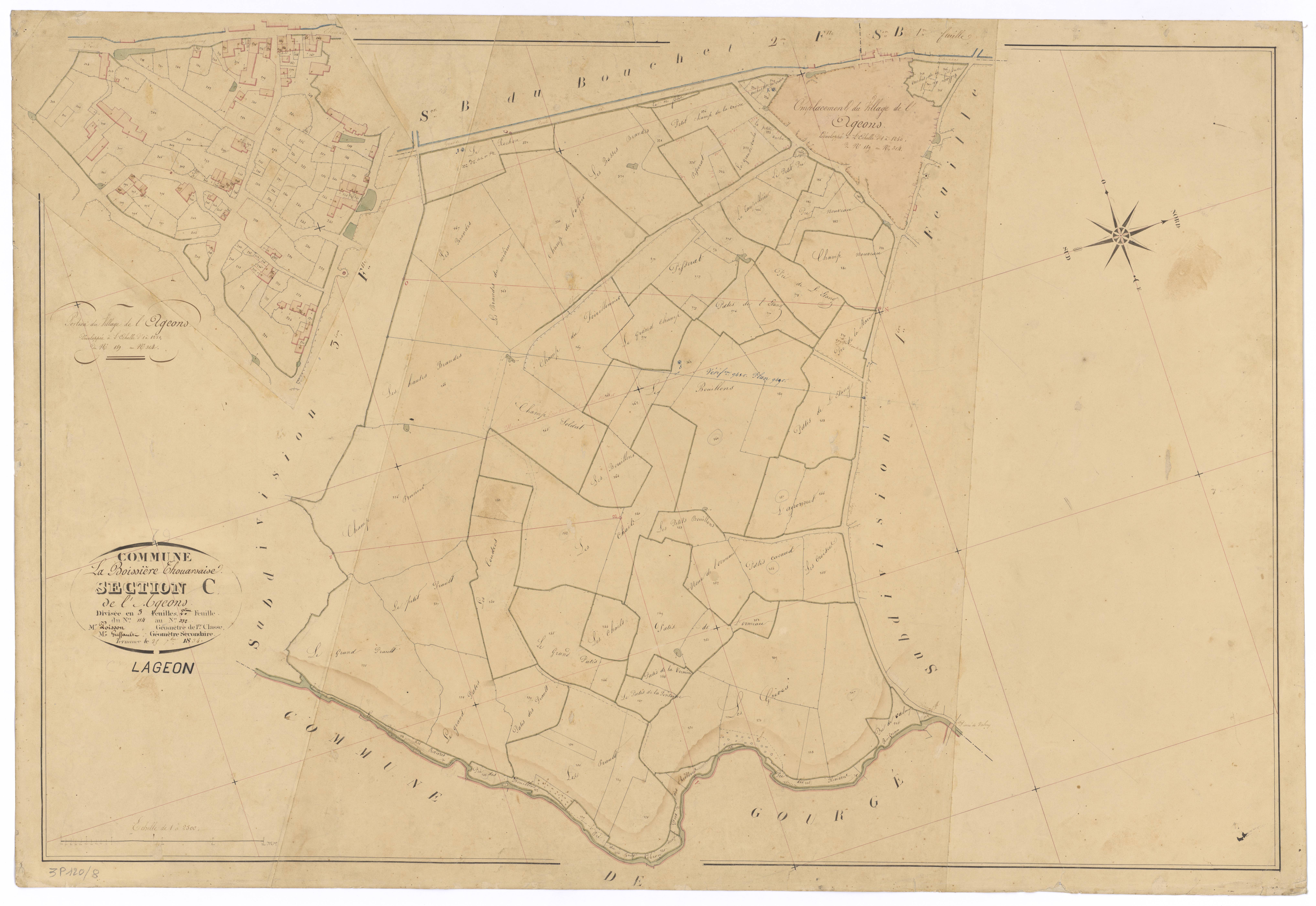 Lageon - FRAD079_CADASTRE_NAPOLEONIEN Section C2 dite de l'Ageons