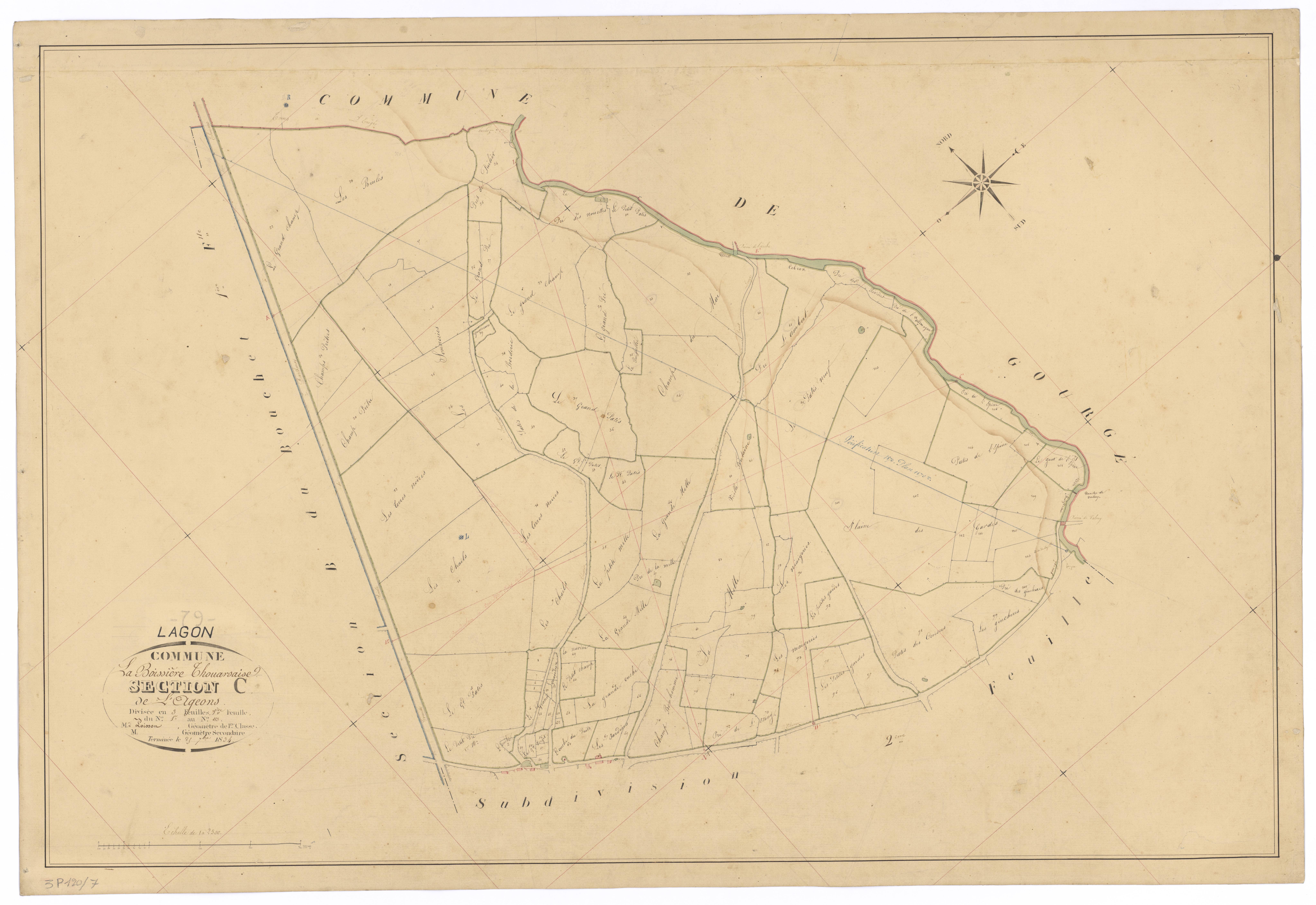 Lageon - FRAD079_CADASTRE_NAPOLEONIEN Section C1 dite de l'Ageons
