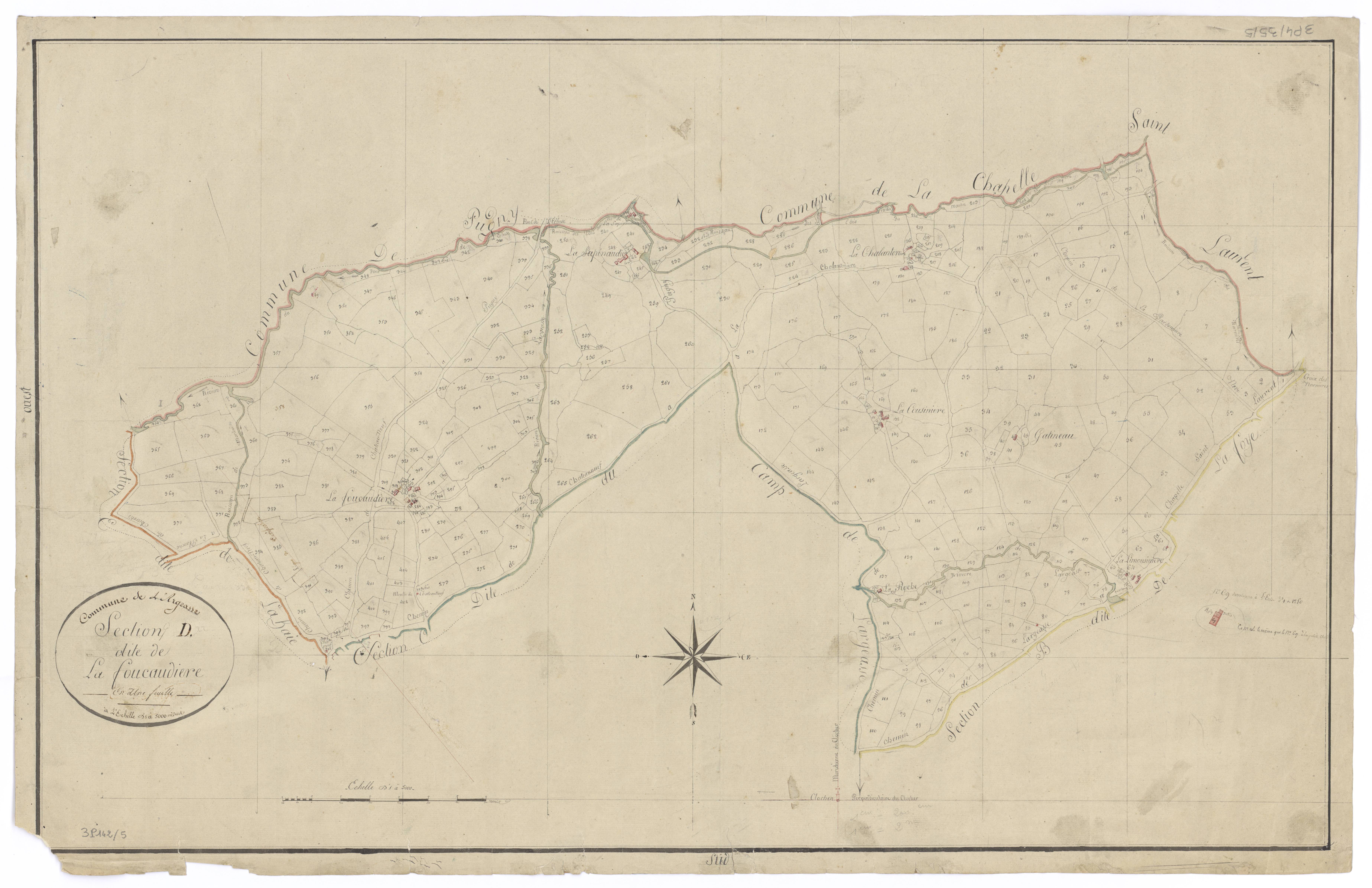 Largeasse - FRAD079_CADASTRE_NAPOLEONIEN Section D dite de Foucaudière 